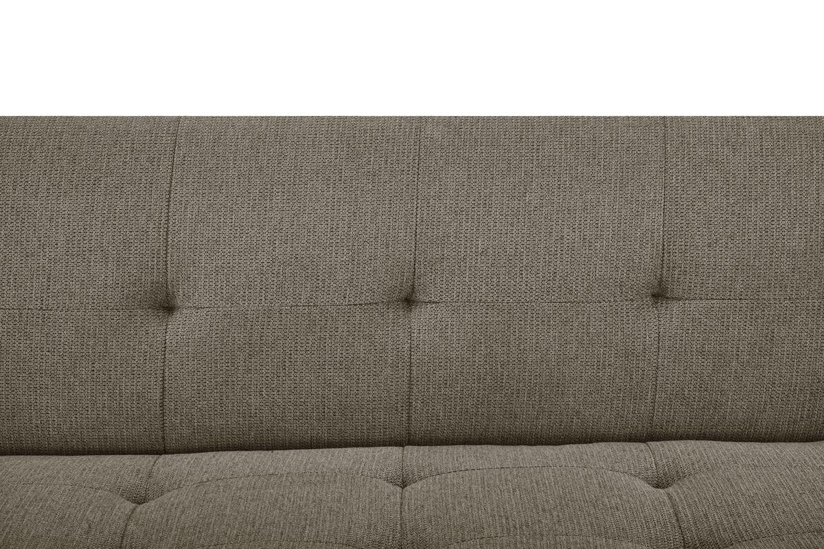 Schlafsofa Armano Braun B: 190 cm - Braun/Naturfarben, Basics, Holz/Textil (190/83/87cm) - P & B