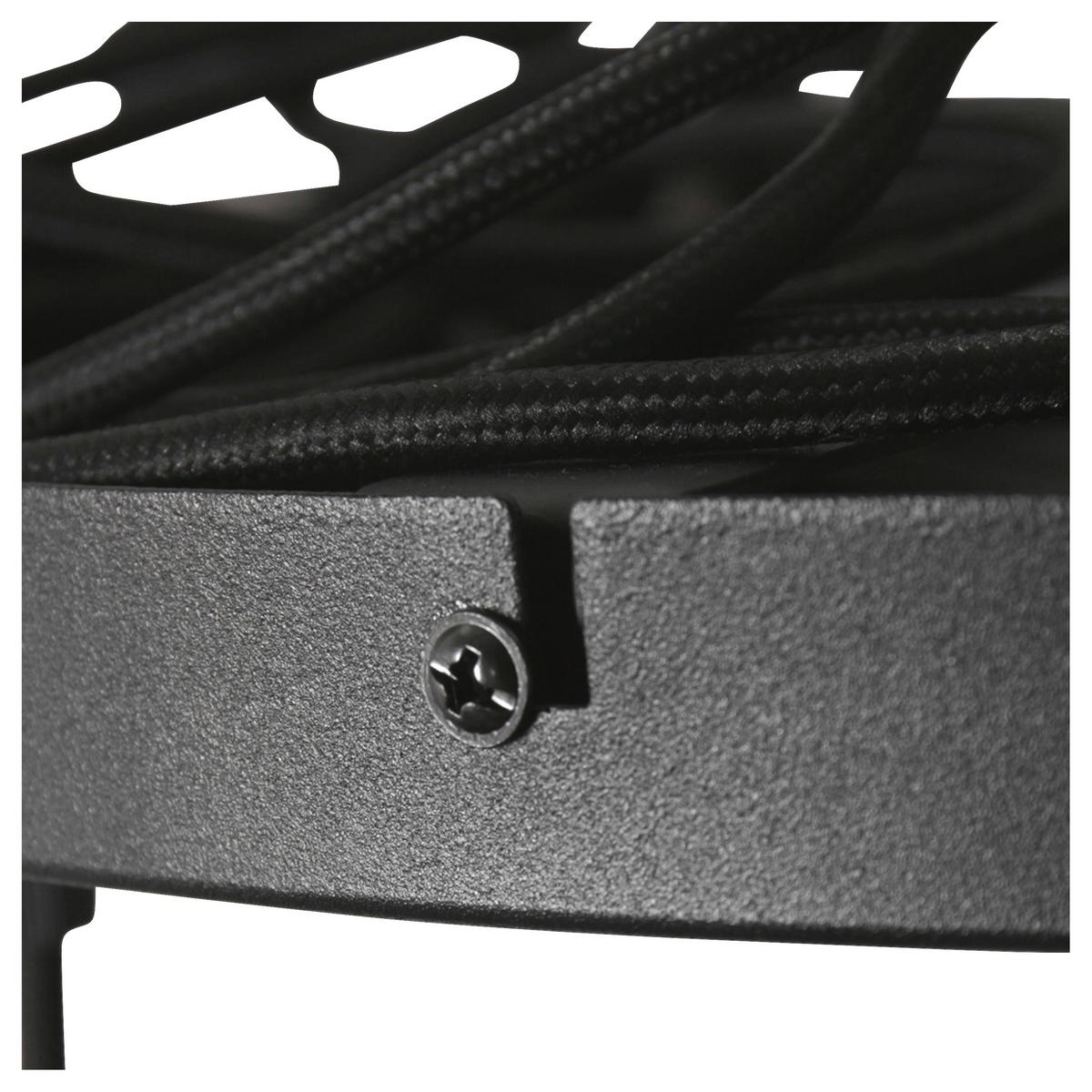 Deckenleuchte Bollique - Schwarz, Trend, Glas/Metall (60/115-373/60cm)