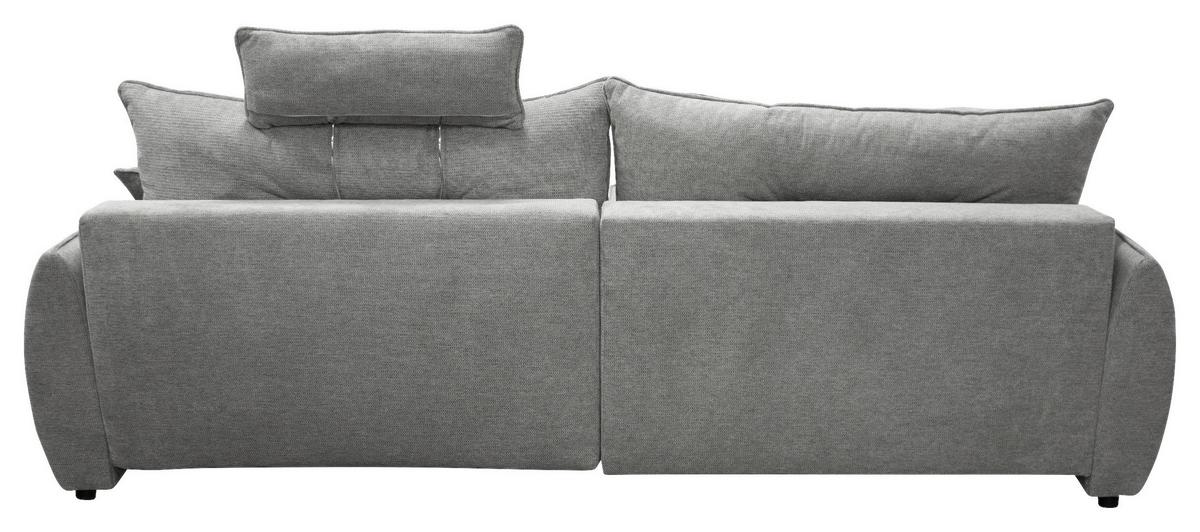 Ecksofa Fresh Grau 195x264 cm - Beige/Schwarz, Design, Textil (195/264cm) - MID.YOU