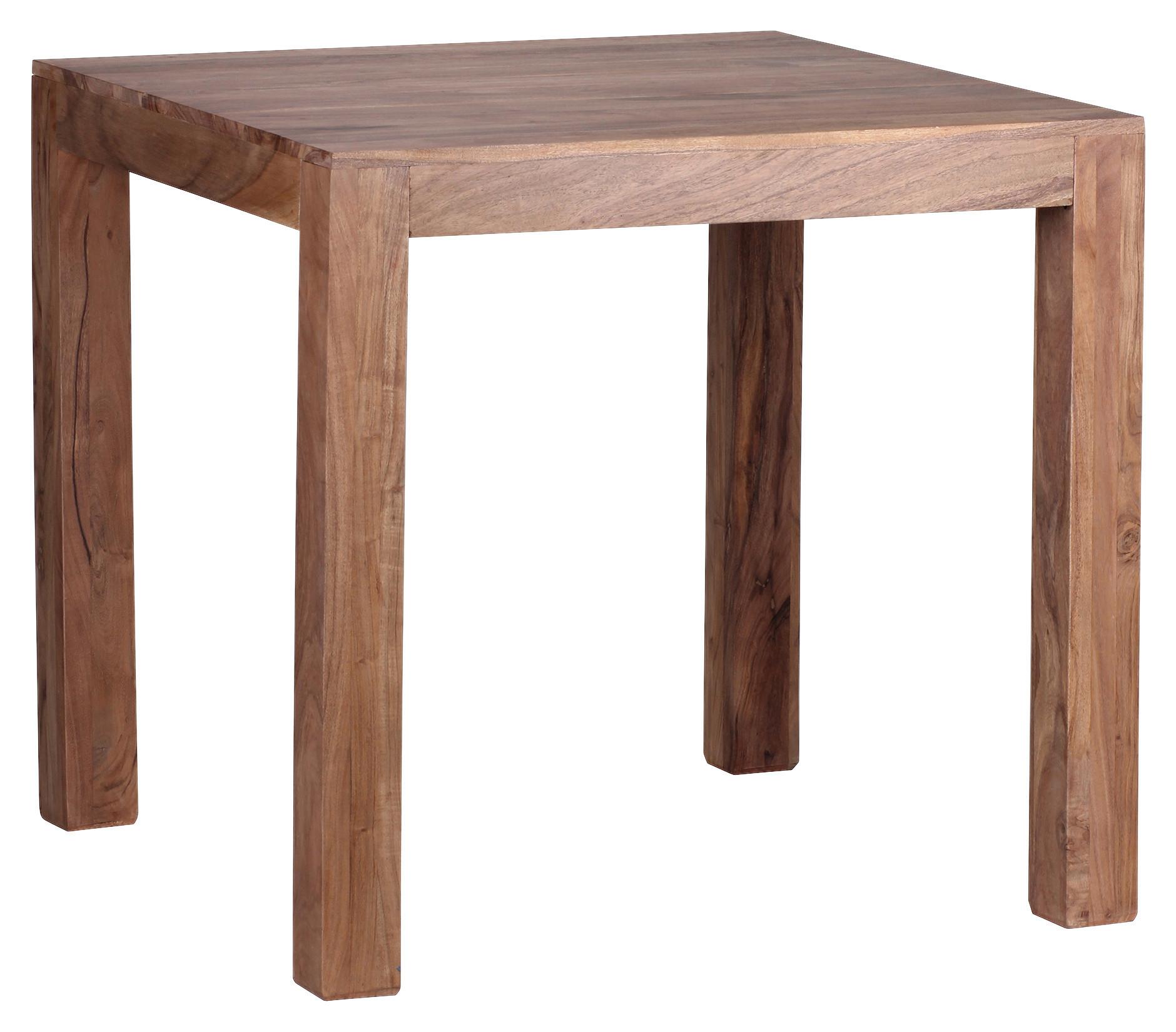 Jedálenský stôl Mumbai masív š:80cm - farba akácie, Modern, drevo (80/80/76cm) - MID.YOU