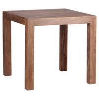 Jídelní stůl Mumbai masív š:80cm - barvy akácie, Moderní, dřevo (80/80/76cm) - MID.YOU