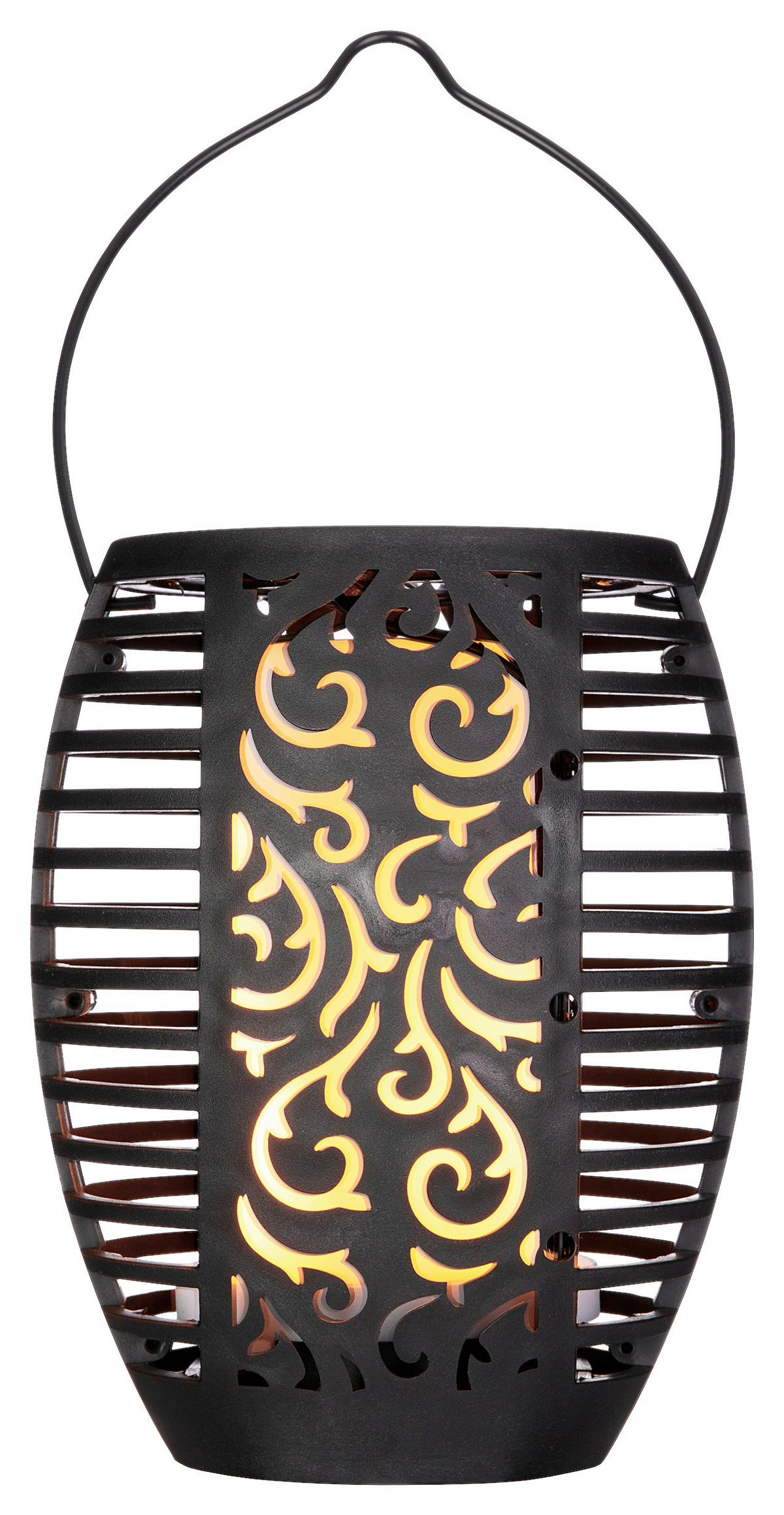 SOLÁRNE SVIETIDLO ZAMORA - čierna, plast (12/78cm) - Modern Living