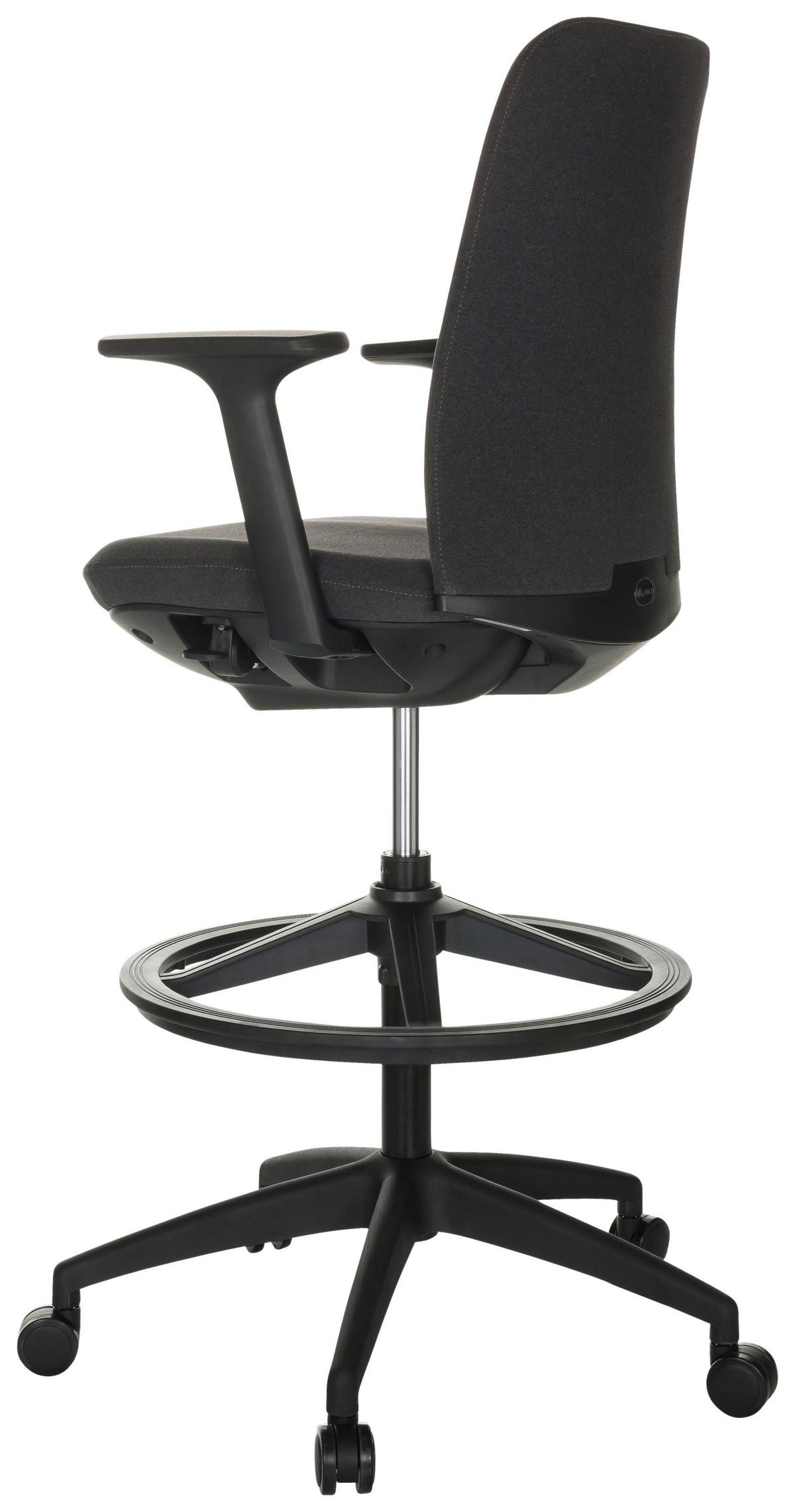 Drehstuhl Nestora Work - Schwarz, Basics, Kunststoff/Textil (73/115-140/73cm) - MID.YOU