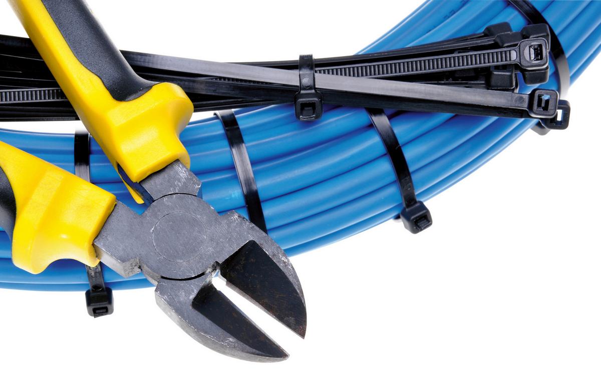 Kabelbinder 700 Stk./pkg. - Schwarz/Weiß, Basics, Kunststoff (0,48/30cm)