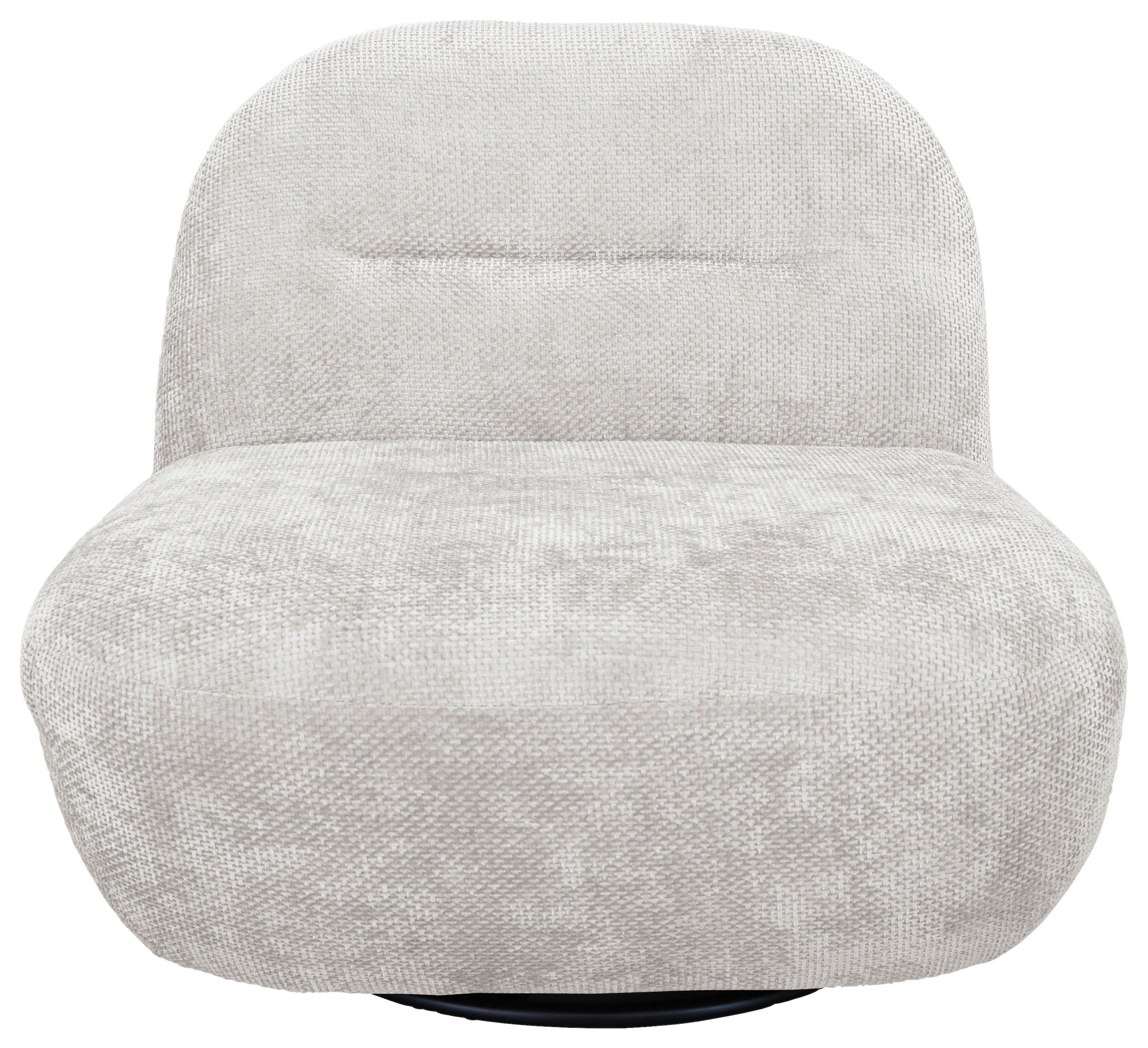 Relaxsessel Bunty Weiß B: 85 Cm - Schwarz/Weiß, Basics, Textil (85/74/85cm) - Livetastic