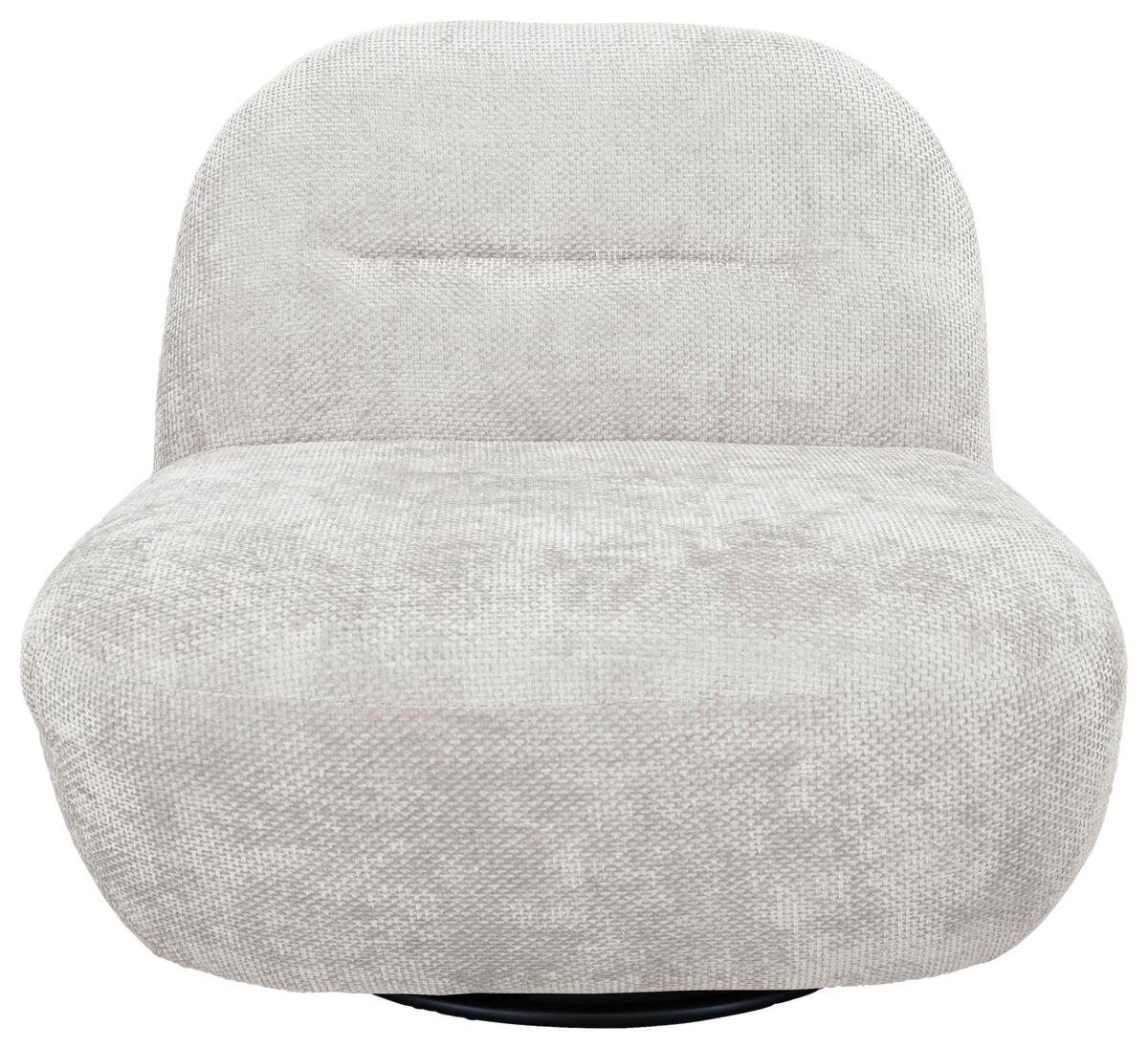 Relaxsessel Bunty Weiß B: 85 cm - Schwarz/Weiß, Basics, Textil (85/74/85cm) - Livetastic