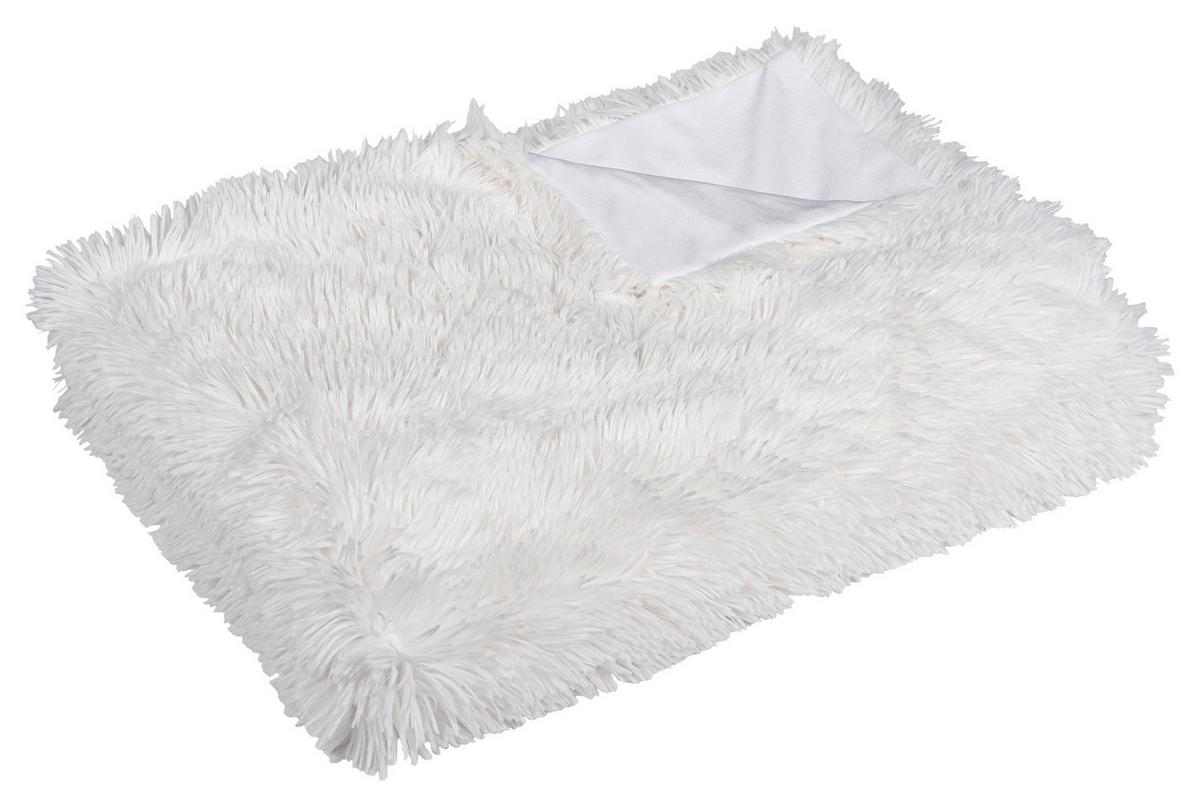 Kuscheldecke Carina Offwhite 150x200 Cm Double Face - Naturfarben, MODERN, Textil (150/200cm) - Luca Bessoni
