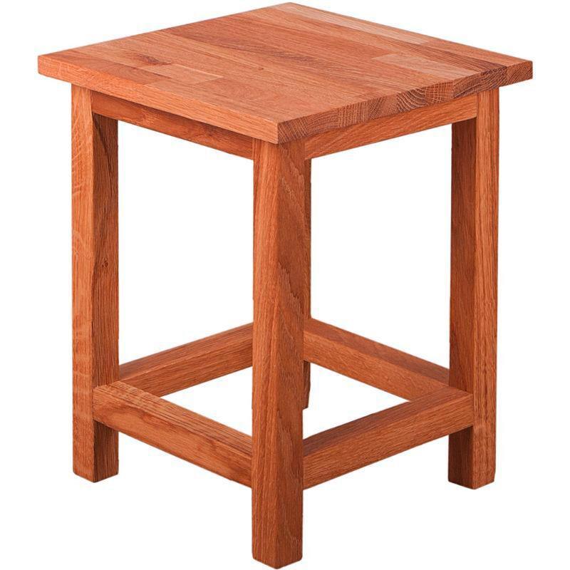 Gartenhocker Echtholz Eichefarben Geölt - Eichefarben, Basics, Holz (30/40/30cm) - Gardenson