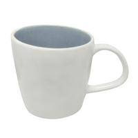 Kaffeebecher Steinzeug 300 ml abstrakt/Grau/Weiß Eugenia - Weiß/Grau, KONVENTIONELL, Keramik (9,5/9,5cm) - James Wood