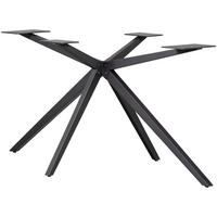 TISCHGESTELL Tablo Schwarz B: 170cm - Schwarz, MODERN, Metall (170/72/80cm) - Livetastic