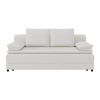 Kanapéágy Alice - fehér, Modern, textil (202/73-92/105cm) - Luca Bessoni