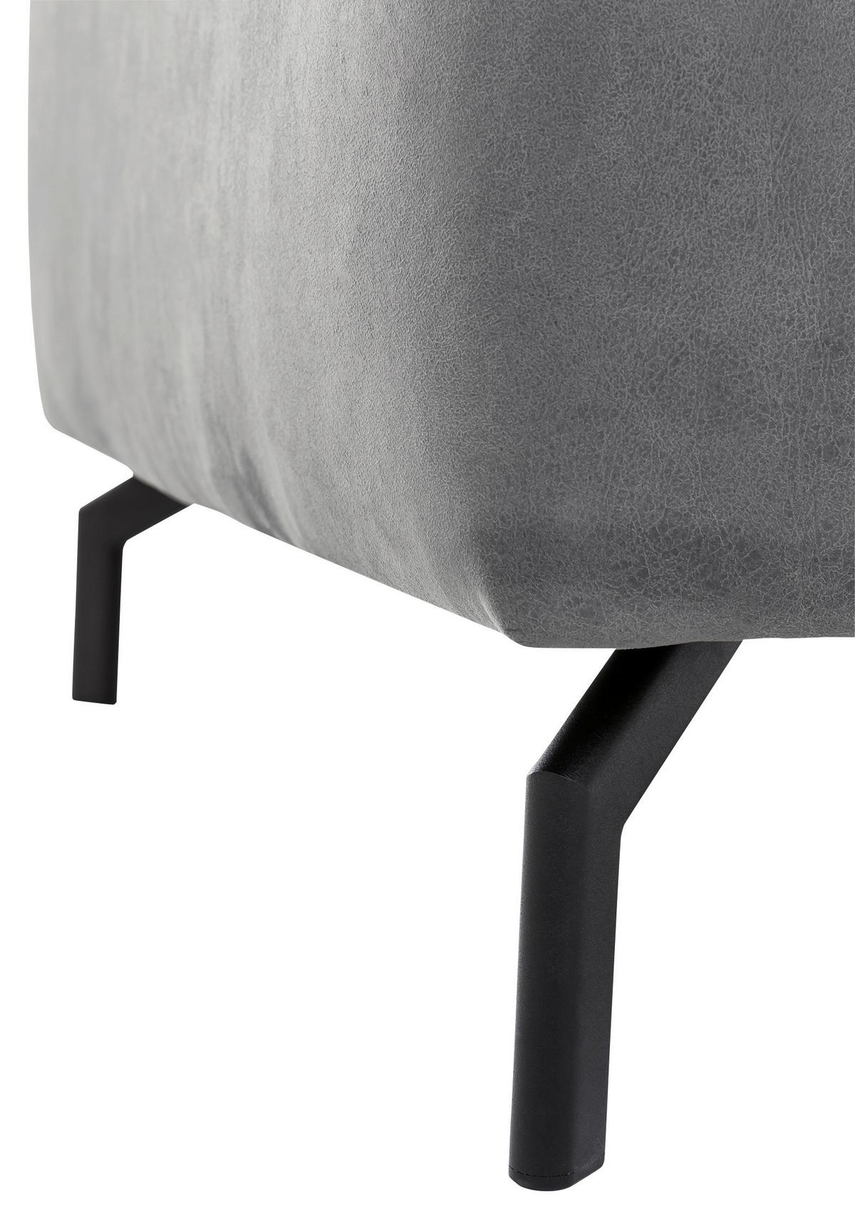 Ecksofa California - Schwarz/Grau, MODERN, Textil (305/233cm) - Trendmanufaktur