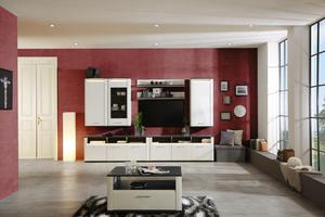 Weiß-Graues Hängeelement in Hochglanz kaufen Weiß-Graues Hängeelement in Hochglanz kaufen