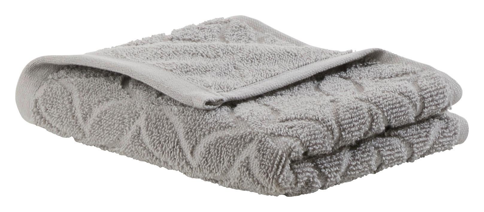 RUČNÍK PRO HOSTY Naime, 30/50cm, šedá - šedá, Lifestyle, textil (30/50cm) - Modern Living