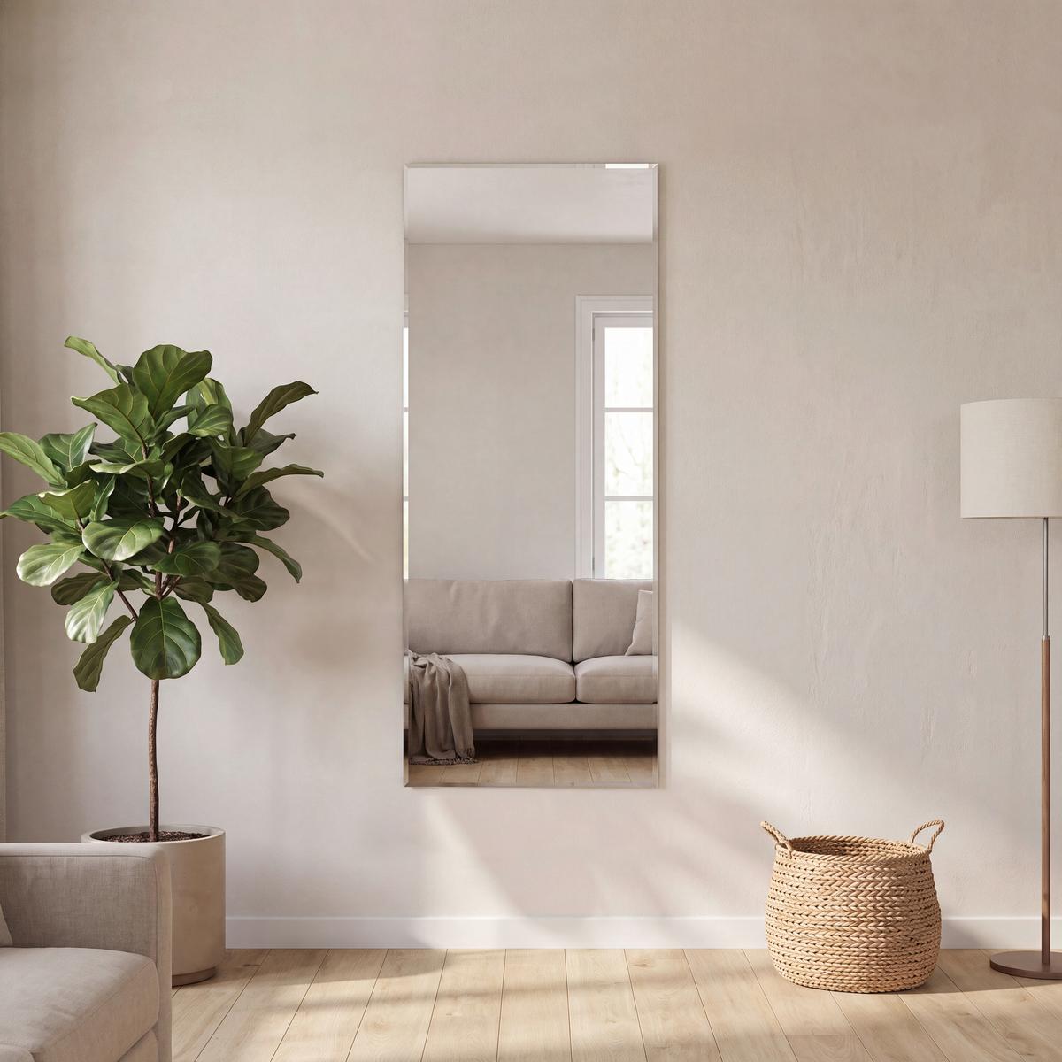 Fali Tükör Easy - Modern, üveg (50/90/0,3cm) - Ondega