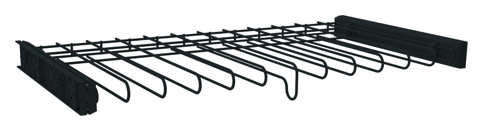 Nadrágtartó Unit - Antracit, modern, Fém (82,5/4,5/46,2cm) - Ombra