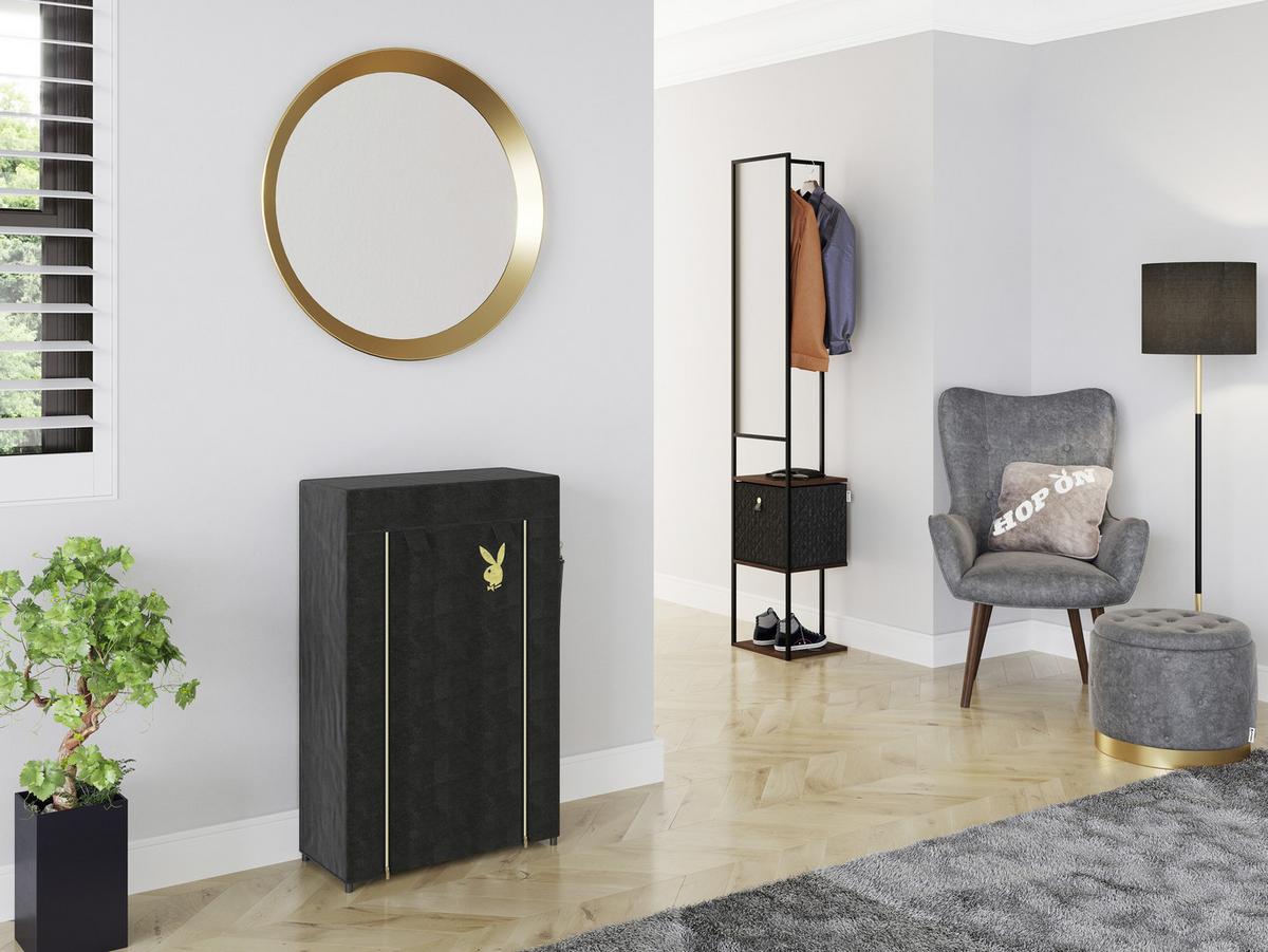 Wandspiegel Grace Rund Ø 80 Cm Metallrahmen Goldfarben - Goldfarben, Design, Glas/Metall (80/80/5cm) - Playboy
