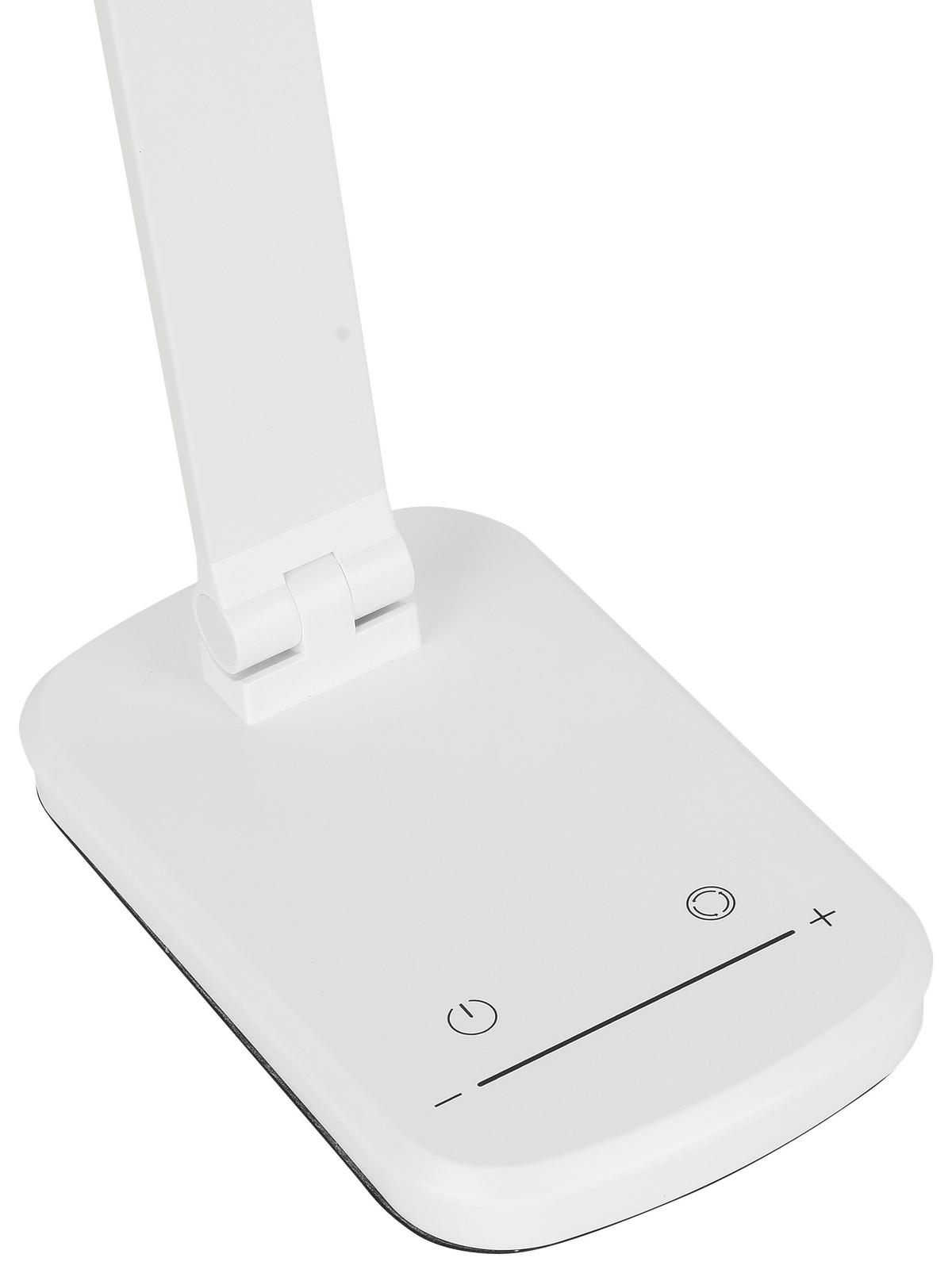 Stolní LED svítidlo TOMI - bílá, Moderní, kov/plast (38,5/10,2/35,9cm) - Mömax