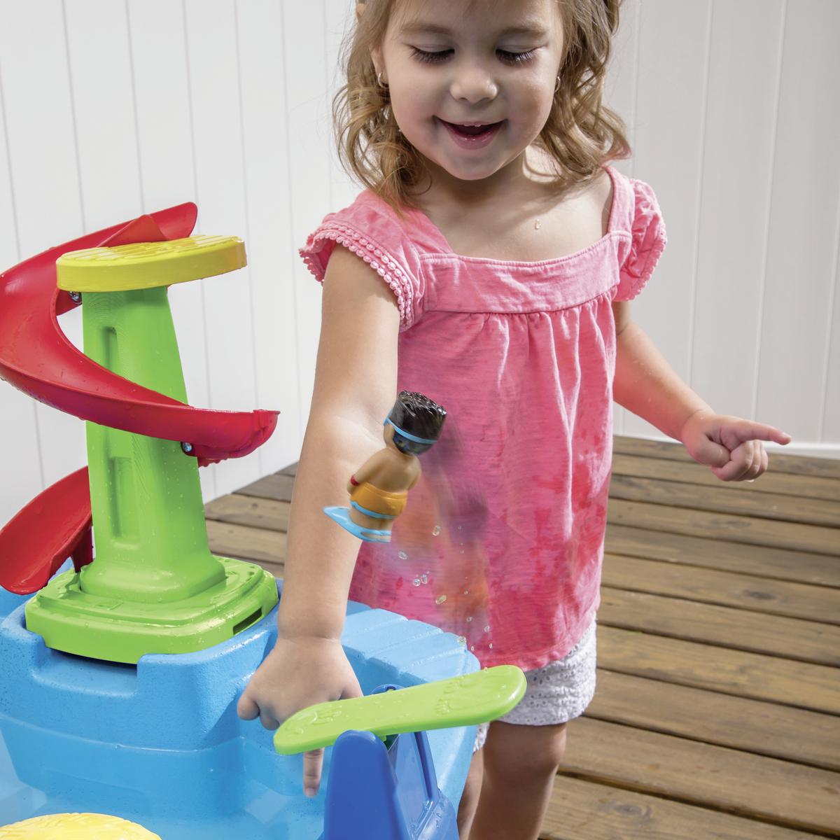 Sand- Und Wassertisch Step Fiesta Cruise Bxhxt 100x71x67 Cm - Blau/Multicolor, MODERN, Kunststoff (100,3/71,1/67,3cm) - Ambia Garden