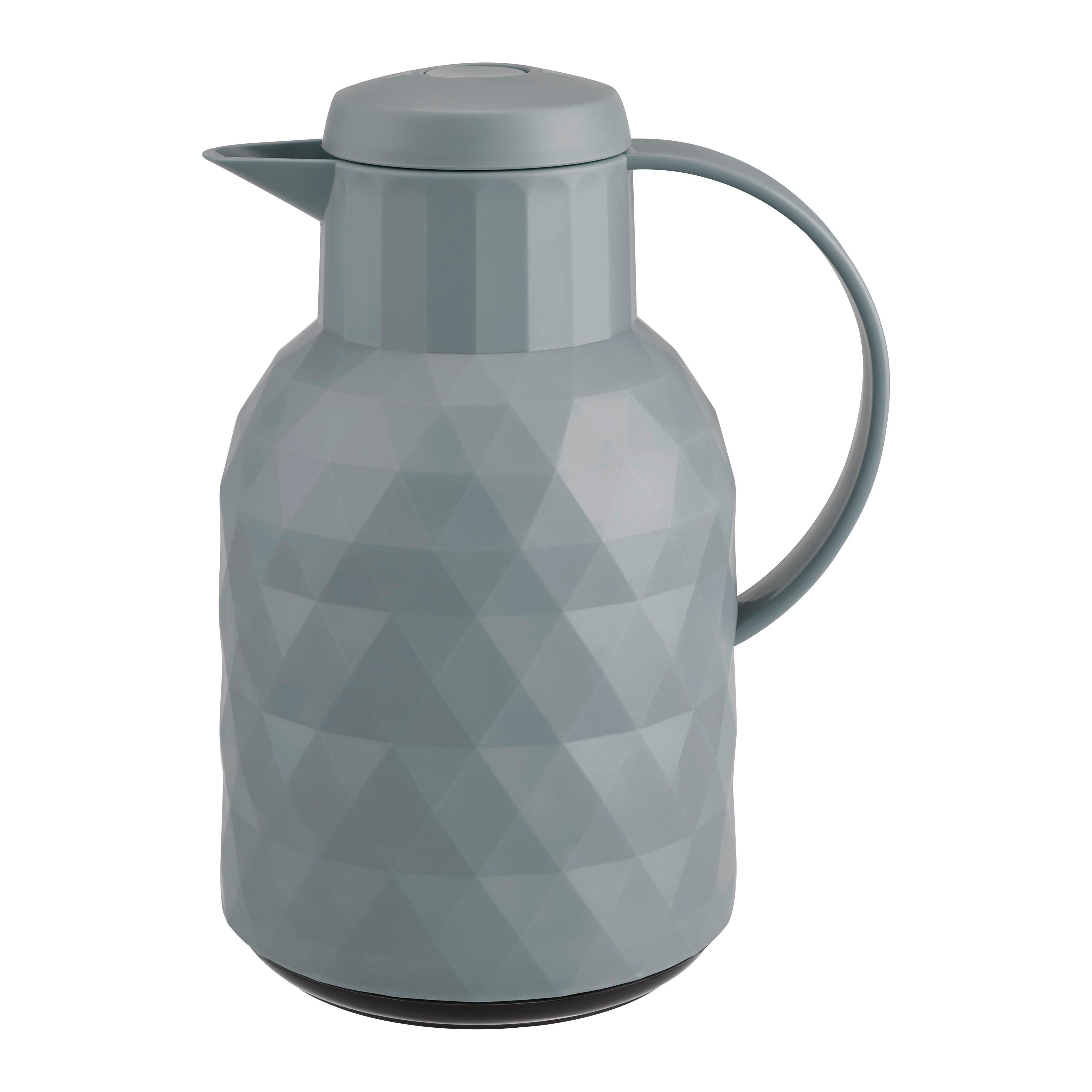 Termokonvice 1L - světle šedá, Moderní, plast/sklo (12/24,5cm) - Mömax