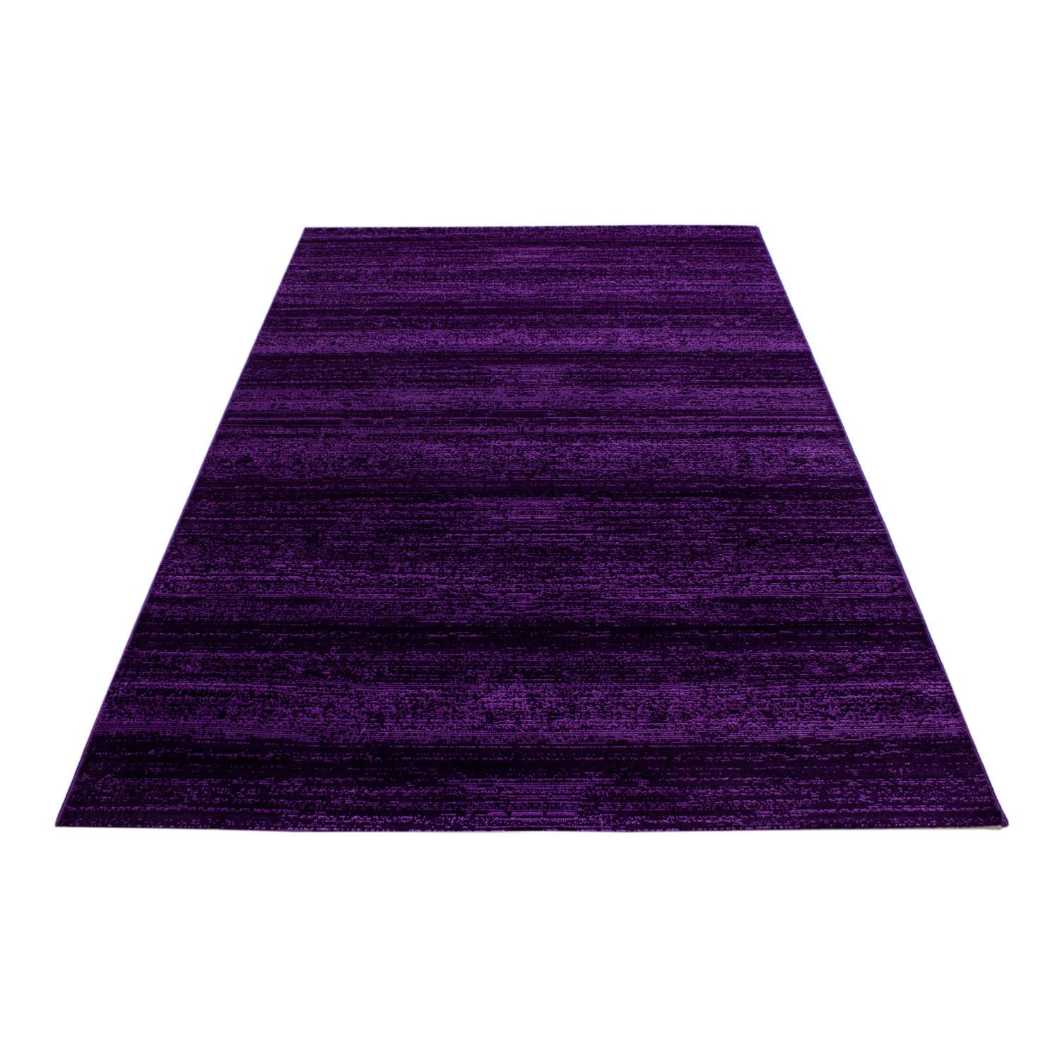 Webteppich Lila Naturfaser Plus 120x170 cm - Lila, Design, Textil (120/170cm)