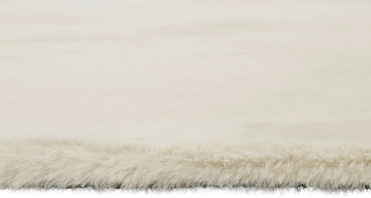 Hochflorteppich Creme/Beige Alice Rund Ø 150 cm - Beige/Creme, KONVENTIONELL, Textil (150cm) - Esprit