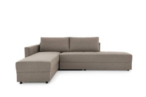 Ecksofa Looks Iii - Hellgrau/Schwarz, Design, Textil (287/229cm) - LOOKS by W.Joop
