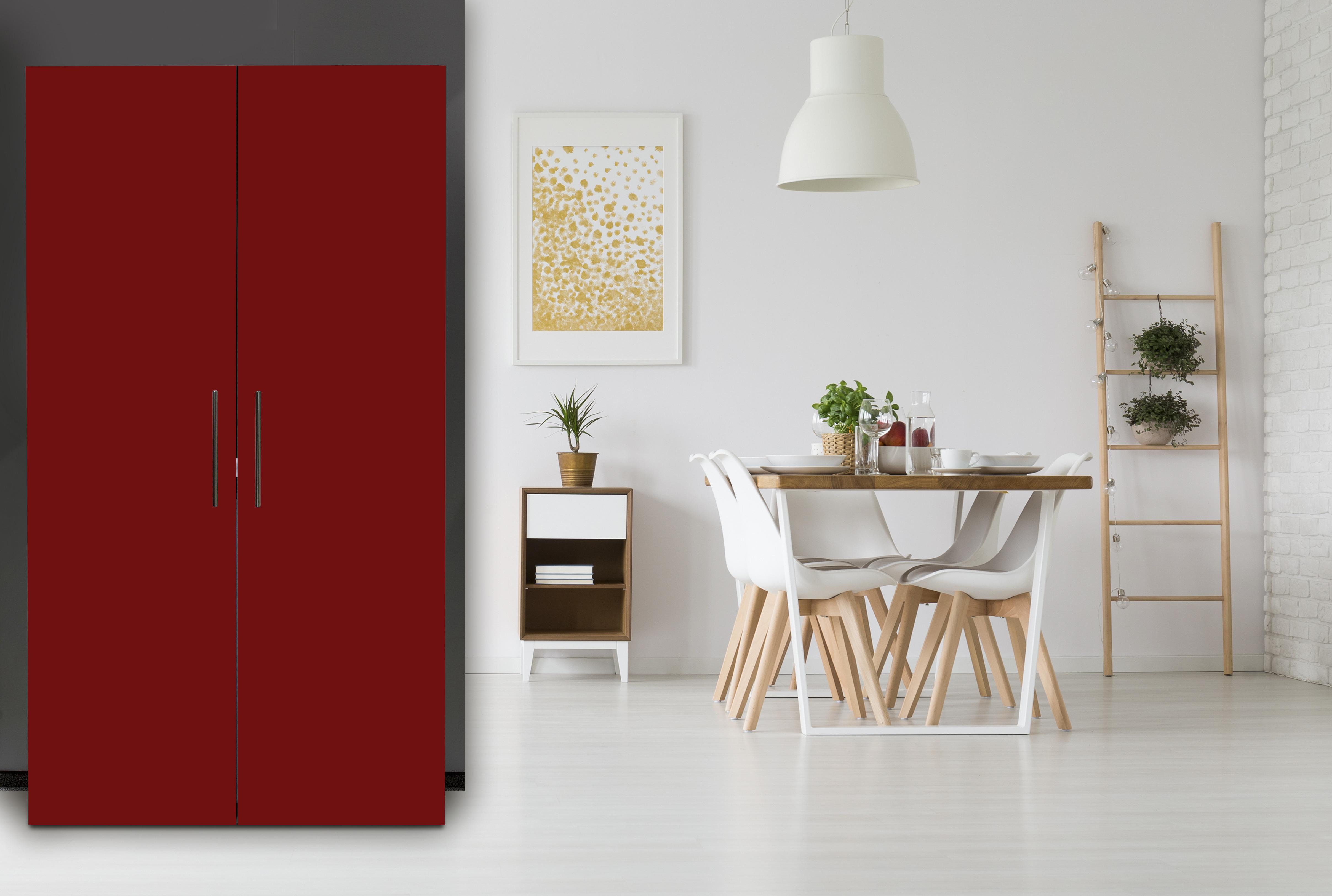 Kompakte Schrankküche in Rot kaufen