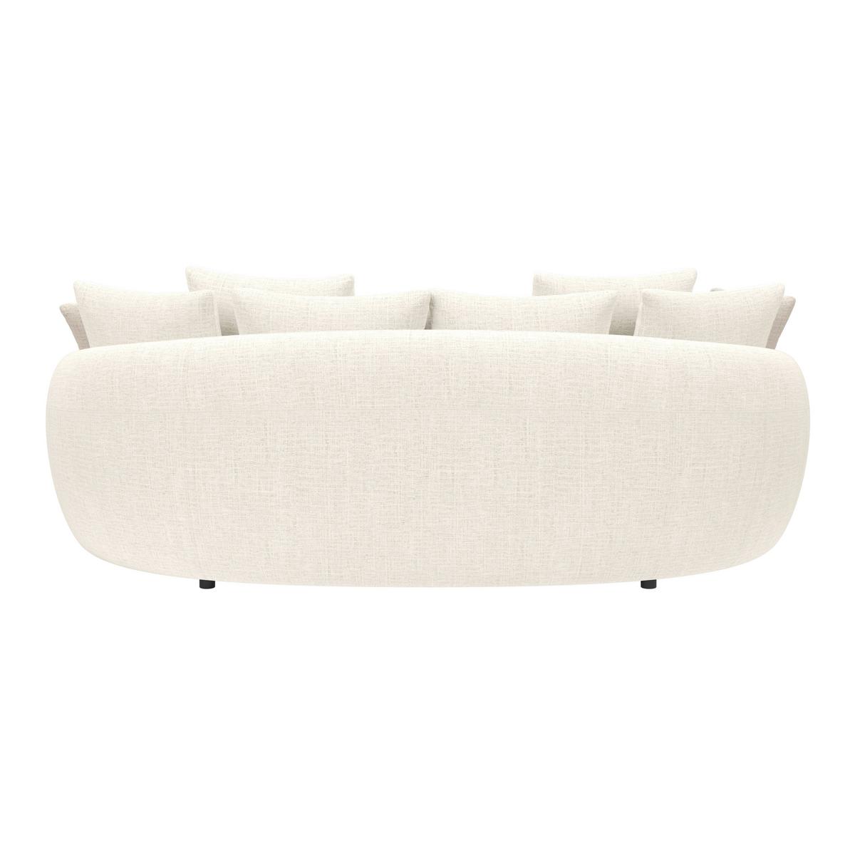 Mega pohovka ARUBA 2, béžová/svetlohnedá ženilka - svetlohnedá/čierna, Trend, textil/plast (238/80/140cm) - Luca Bessoni