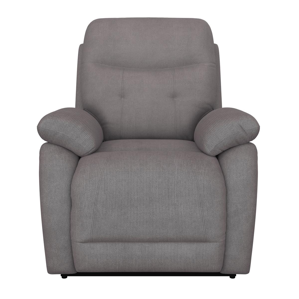 Relaxsessel mit Aufstehhilfe Mario Webstoff Dunkelgrau - Dunkelgrau/Schwarz, MODERN, Textil/Metall (89/107/94cm) - James Wood
