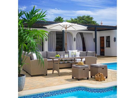 Sedací Souprava Puerto Rico -int- - černá/hnědá, Moderní, kov/textil - Modern Living Sedací Souprava Puerto Rico -int- - černá/hnědá, Moderní, kov/textil - Modern Living