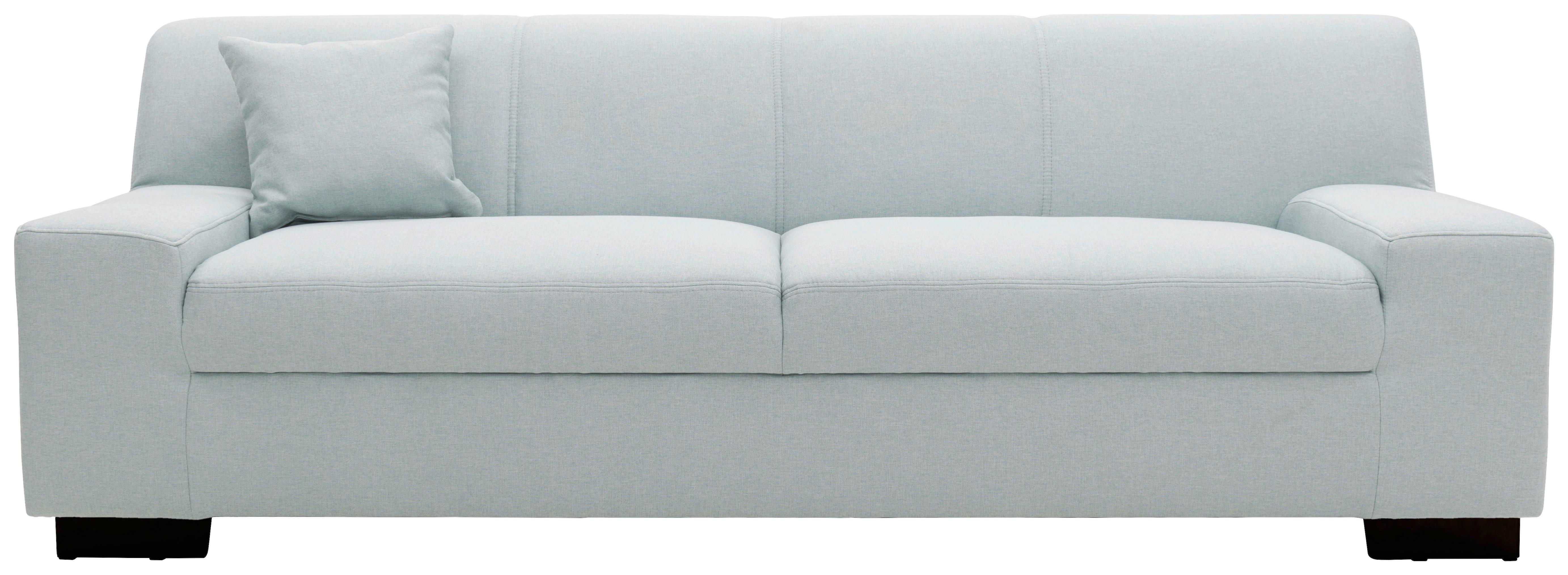 2-Sitzer-Sofa Norma Hellblau Webstoff - Wengefarben/Hellblau, Design, Textil (194/74/85cm)