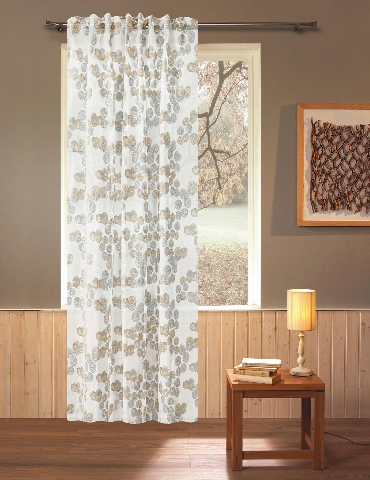 FERTIGVORHANG LOVA - Naturfarben, ROMANTIK / LANDHAUS, Textil (135/245cm) - James Wood