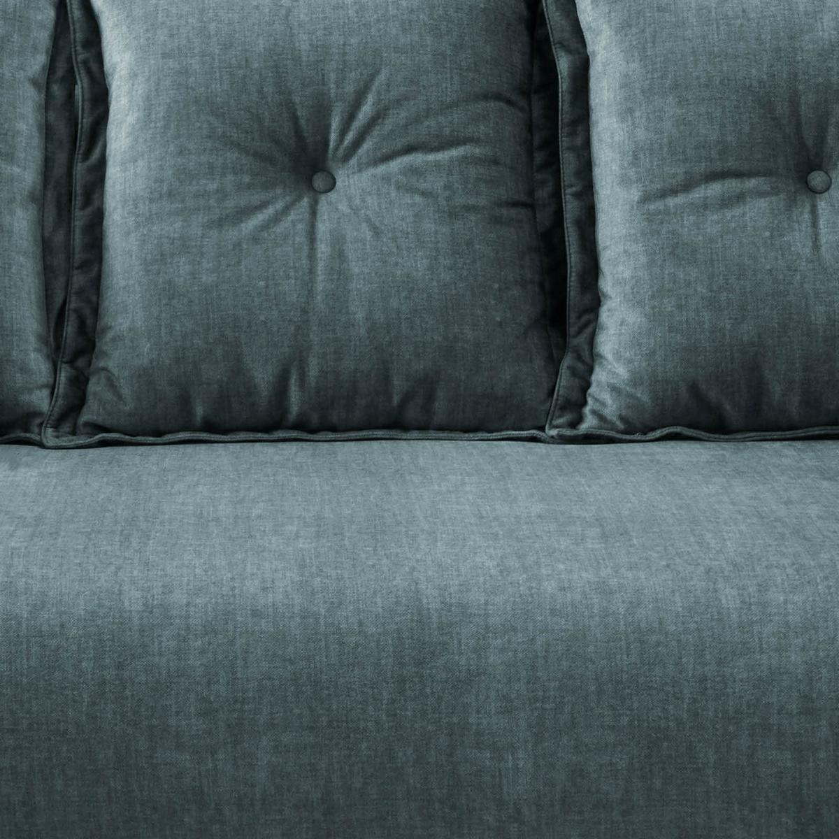 2,5-sitzer-sofa Baggio Mit Kissen Koralle - Blau/Schwarz, MODERN, Holz/Textil (196/94/103cm) - Livetastic