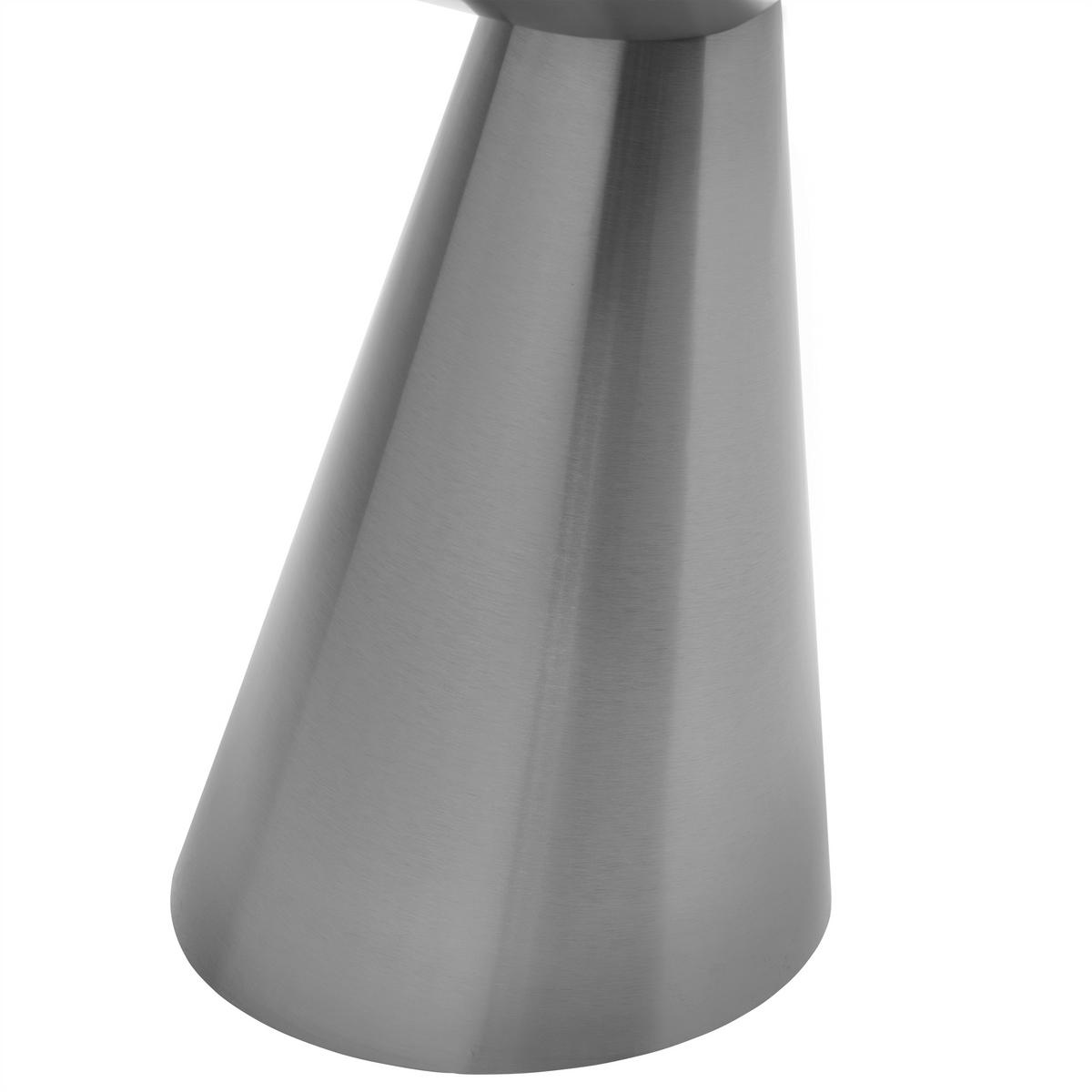 PRÍRUČNÝ STOLÍK KACY -TREND- - čierny chróm, Romantik / Landhaus, kov (50/54.5cm) - Premium Living