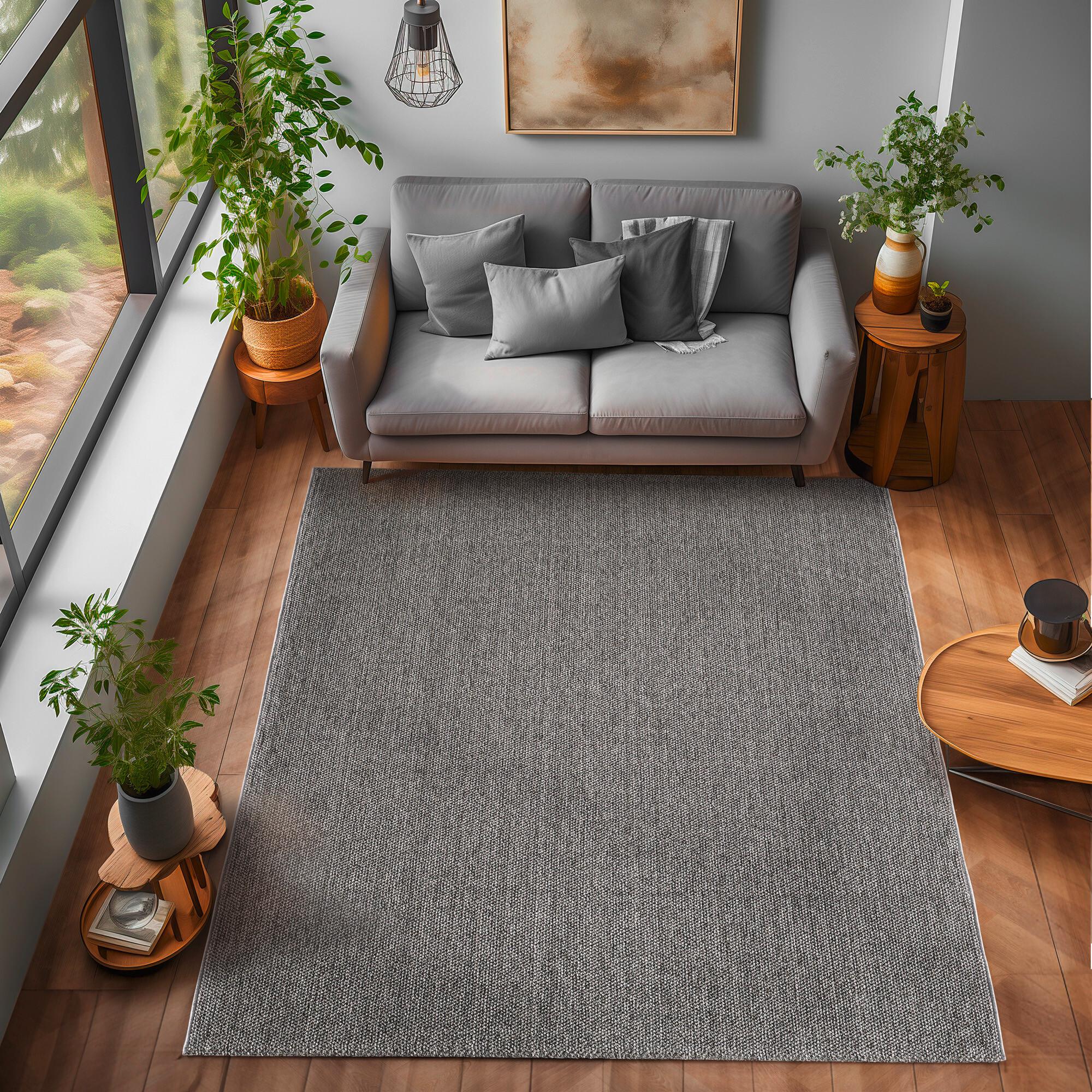 Webteppich Loom 200 X 290 4300 Grey - Grau, Basics, Textil (200/290cm) - Novel