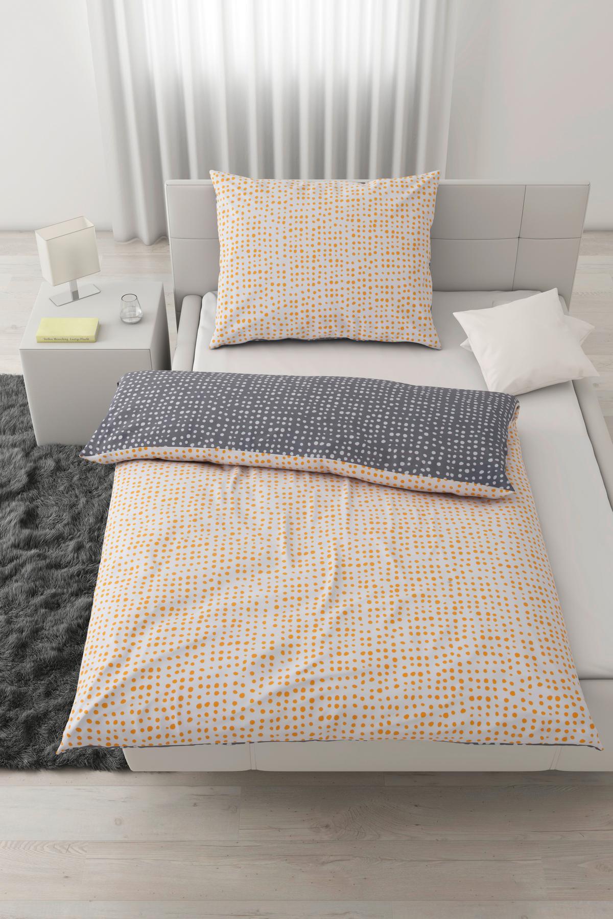 Oboustranné povlečení Luise Wende, 70/90 140/200cm - šedá/bílá, Moderní, textil (140/200cm) - Modern Living