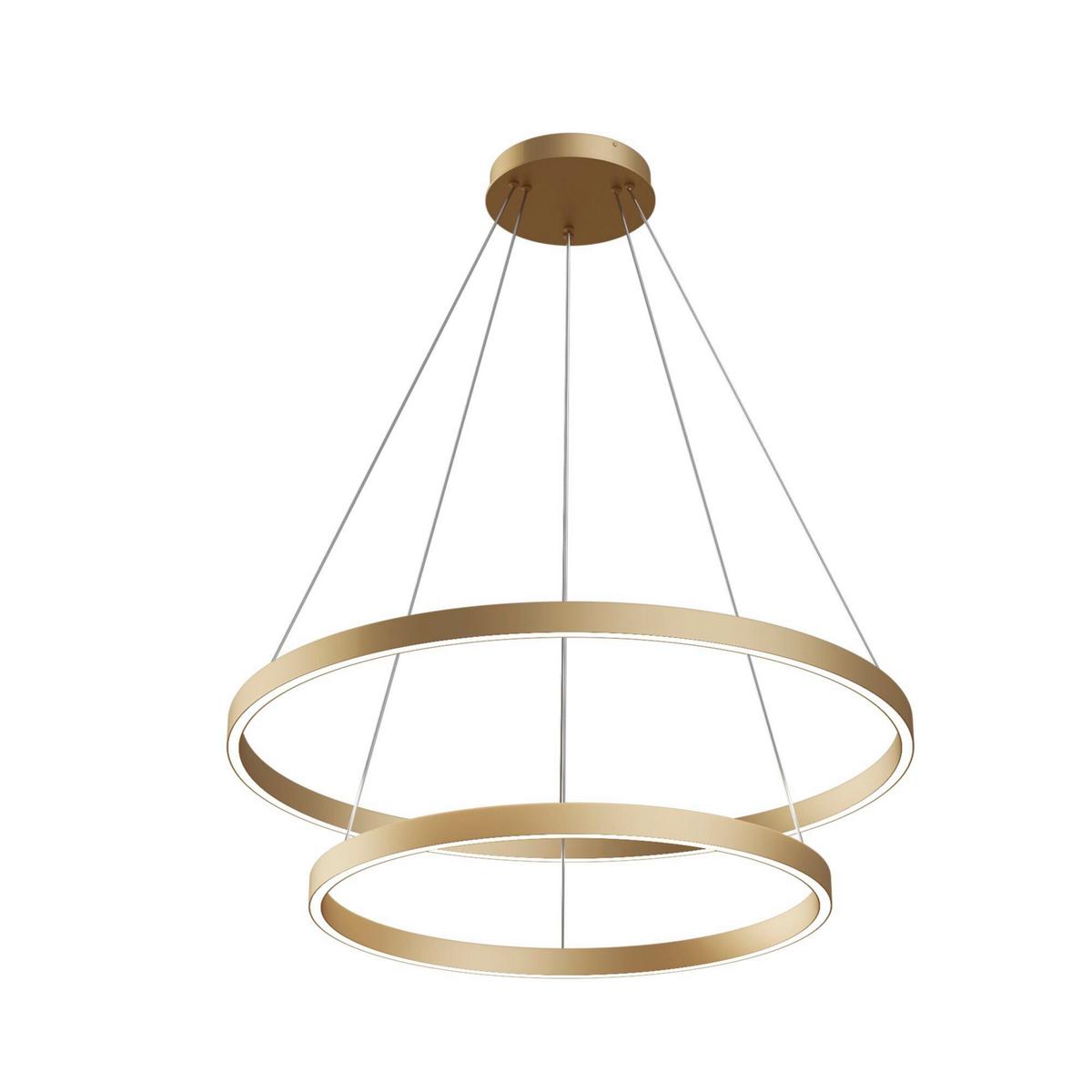 Pendelleuchte Rim - Messingfarben, Trend, Metall (80/120cm) - MAYTONI