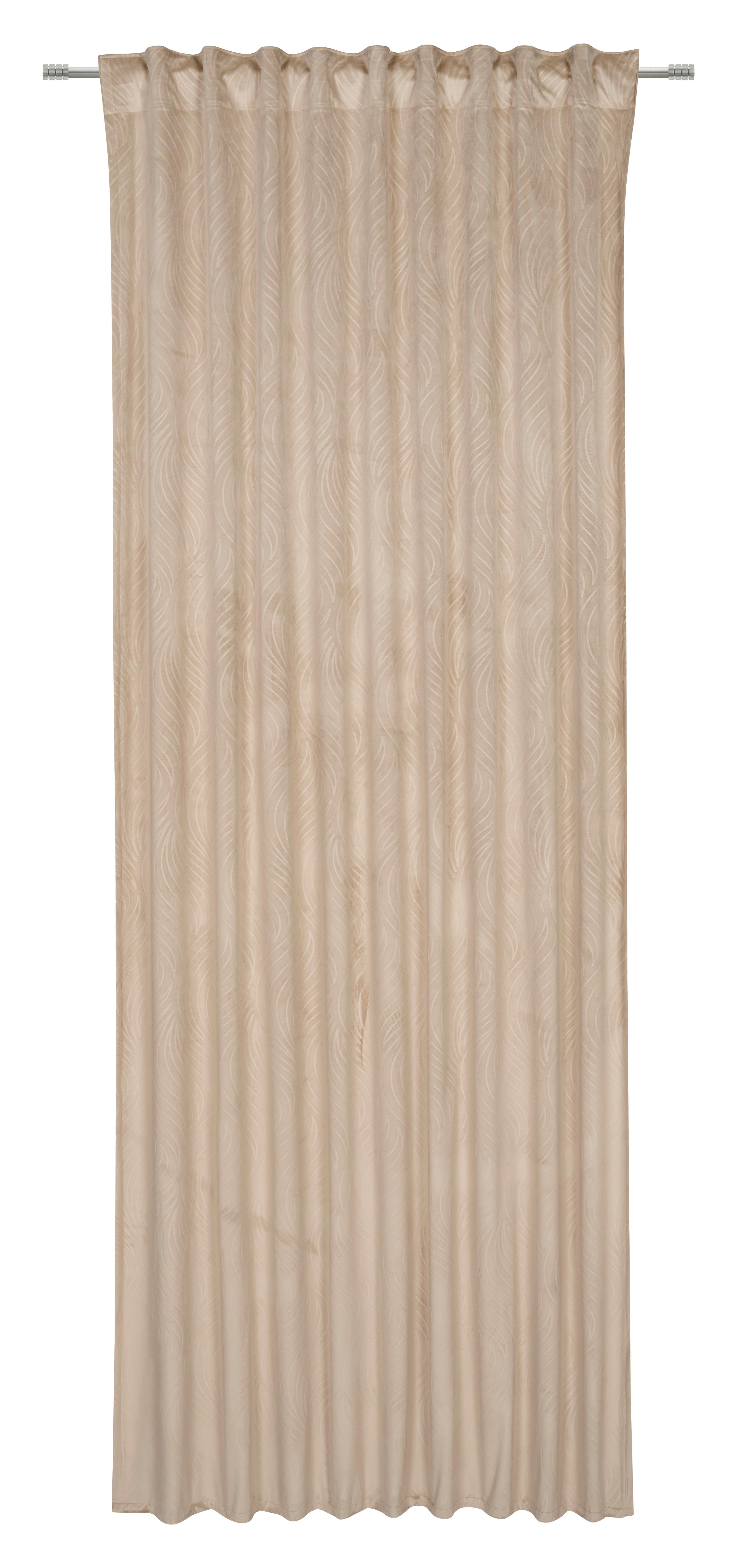 Verdunkelungsvorhang Tabea - Beige, ROMANTIK / LANDHAUS, Textil (135/245cm) - James Wood