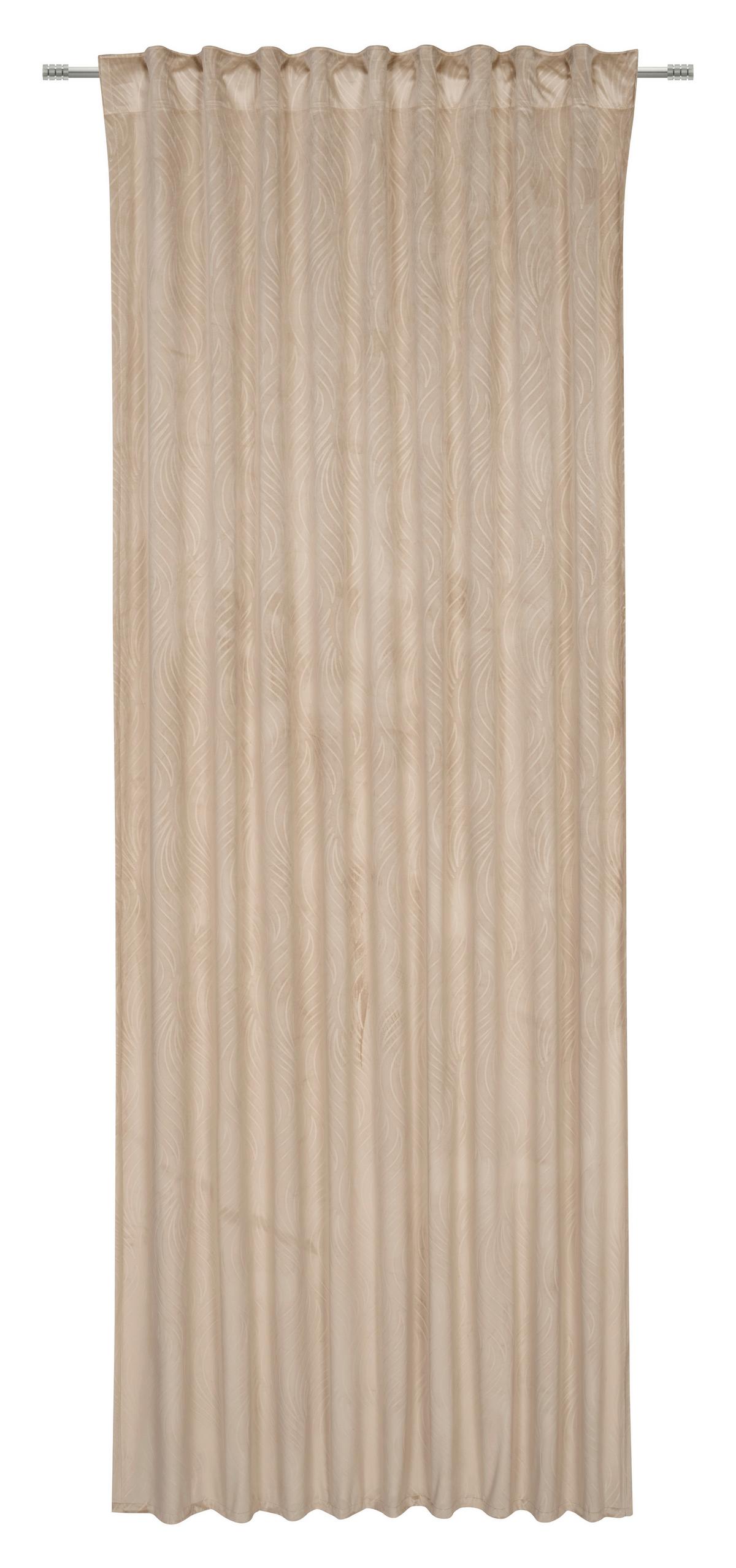 Verdunkelungsvorhang Tabea - Beige, ROMANTIK / LANDHAUS, Textil (135/245cm) - James Wood