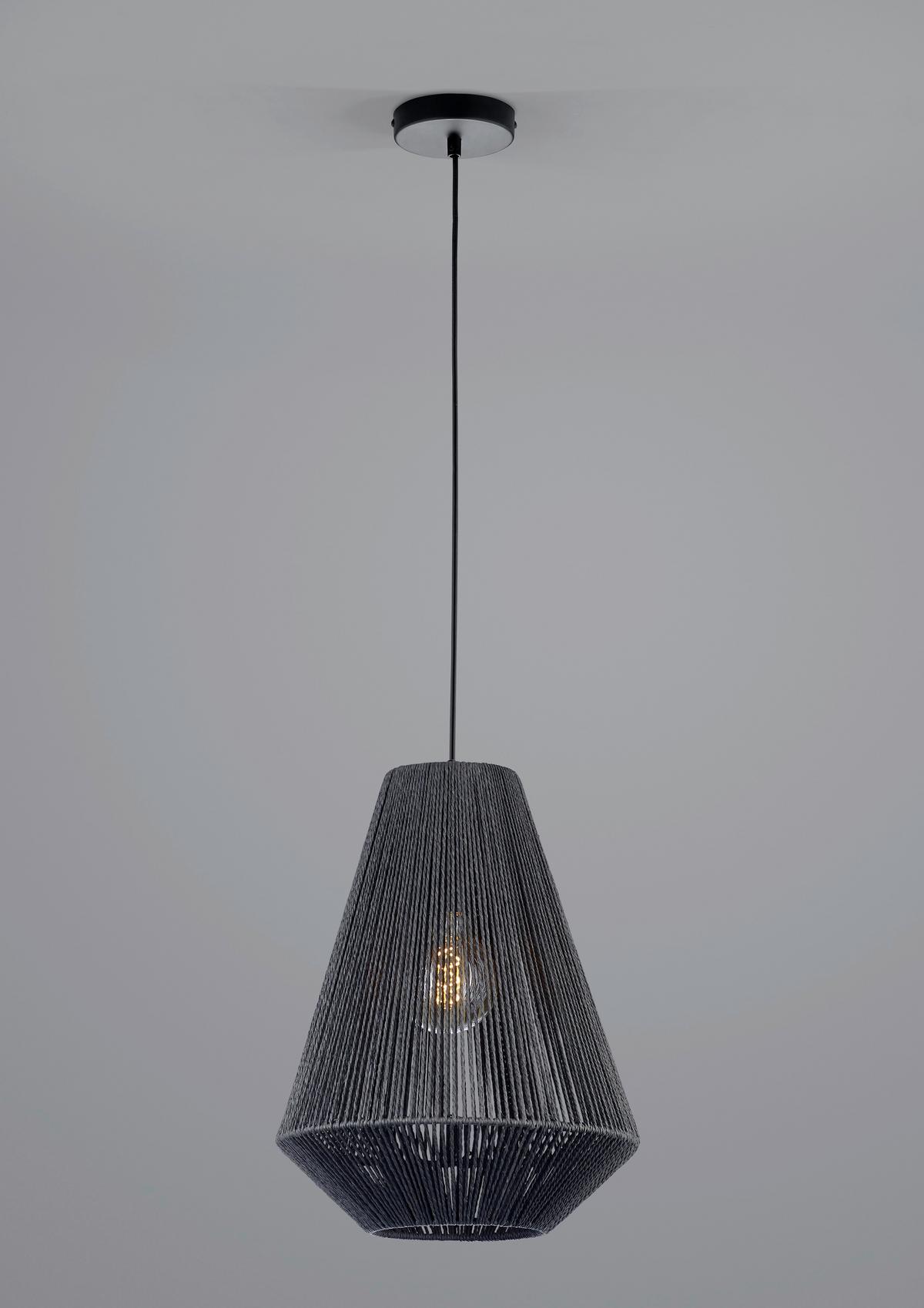 HÄNGELEUCHTE 20564/1-06 - Schwarz, Design, Papier (33/120cm) - Hell