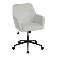 Kancelářska židle DEBORA -EXKLUSIV- - bílá, Lifestyle, kov/textil (62/85,5-93,5/57cm) - Mömax