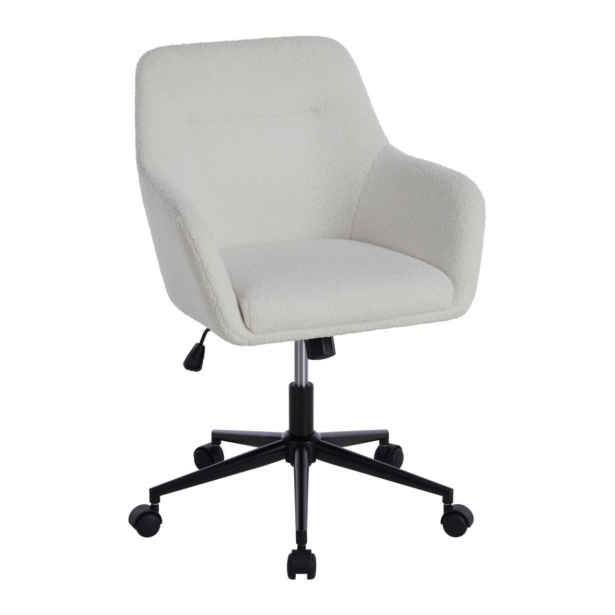 Kancelářska židle DEBORA -EXKLUSIV- - bílá, Lifestyle, kov/textil (62/85,5-93,5/57cm) - Mömax