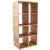 Regal Fontana B 73,2cm, Eiche Dekor - Eichefarben/Schwarz, MODERN, Holzwerkstoff (73,2/145/35cm)