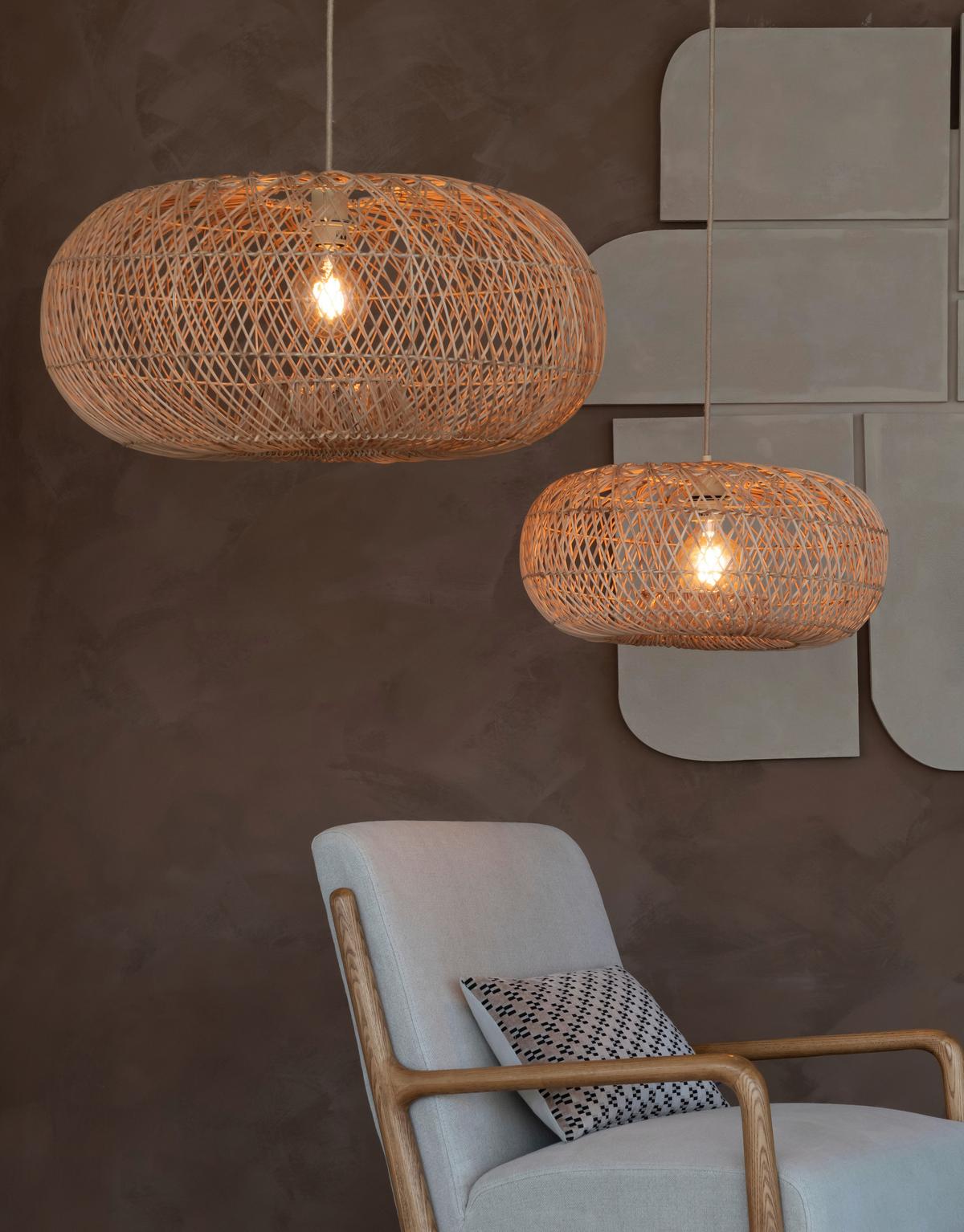 Hängeleuchte Arizona - Naturfarben, Basics, Holz (50/23cm) - Good & Mojo