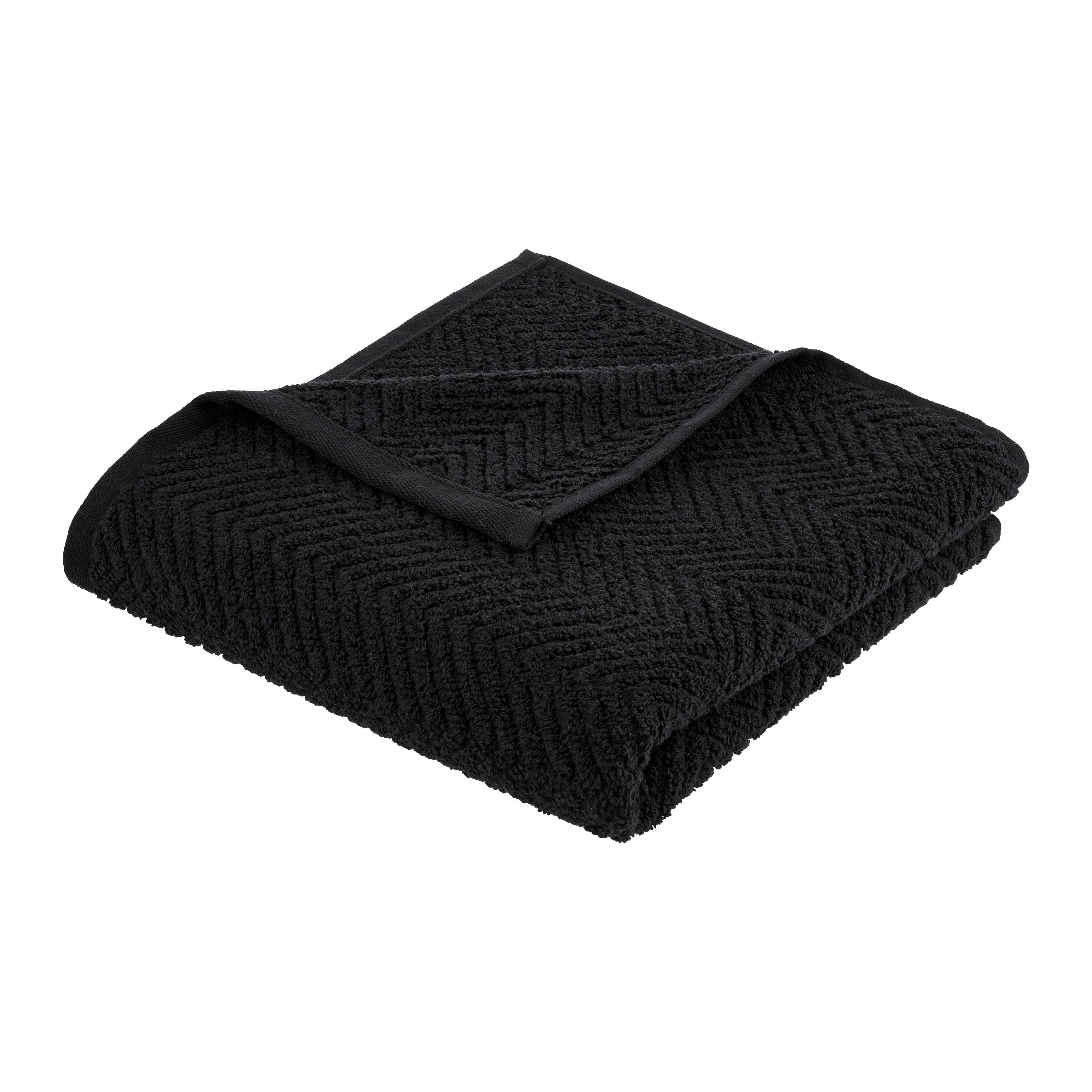 RUČNÍK OCEAN - černá, textil (50/100cm) - Premium Living