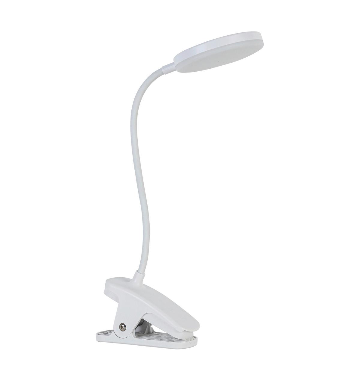 Íróasztallámpa Lida - fehér, Modern, műanyag/fém (12/10/45cm) - Luca Bessoni