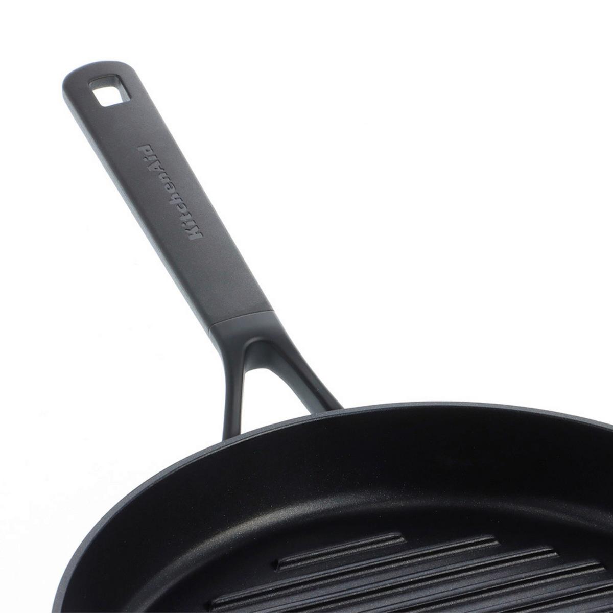 Grillpfanne schwarz, DM 28 cm - Schwarz, Basics, Kunststoff/Metall (28cm) - KitchenAid