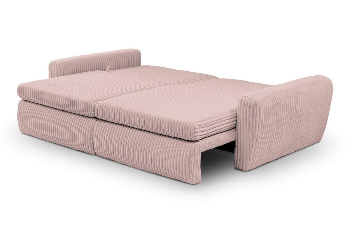 Canapea Extensibila Mevi Rosa B: 240 Cm - Rosa, MODERN (240/72-90/120cm) - Premium Living