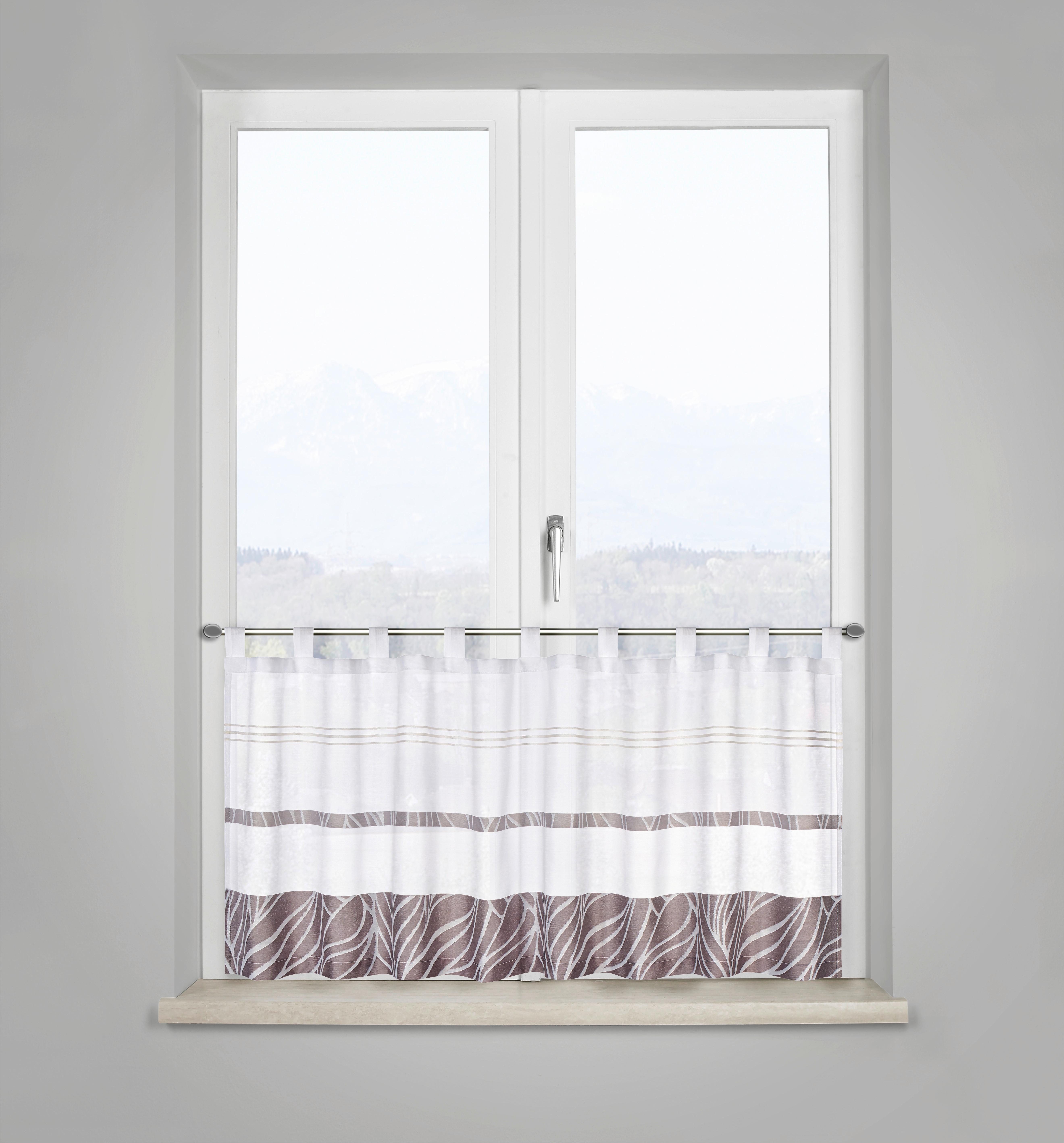 ZÁCLONA KRÁTKÁ Anita, 50/145cm, šedá - šedá, Konvenční, textil (50/145cm) - Modern Living